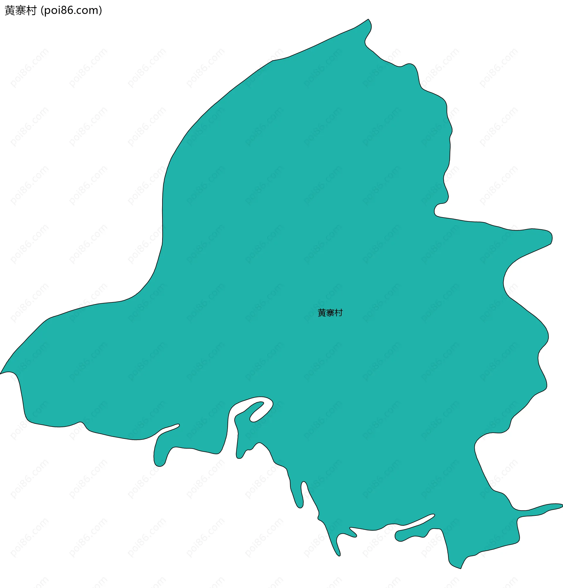 黄寨村边界地图