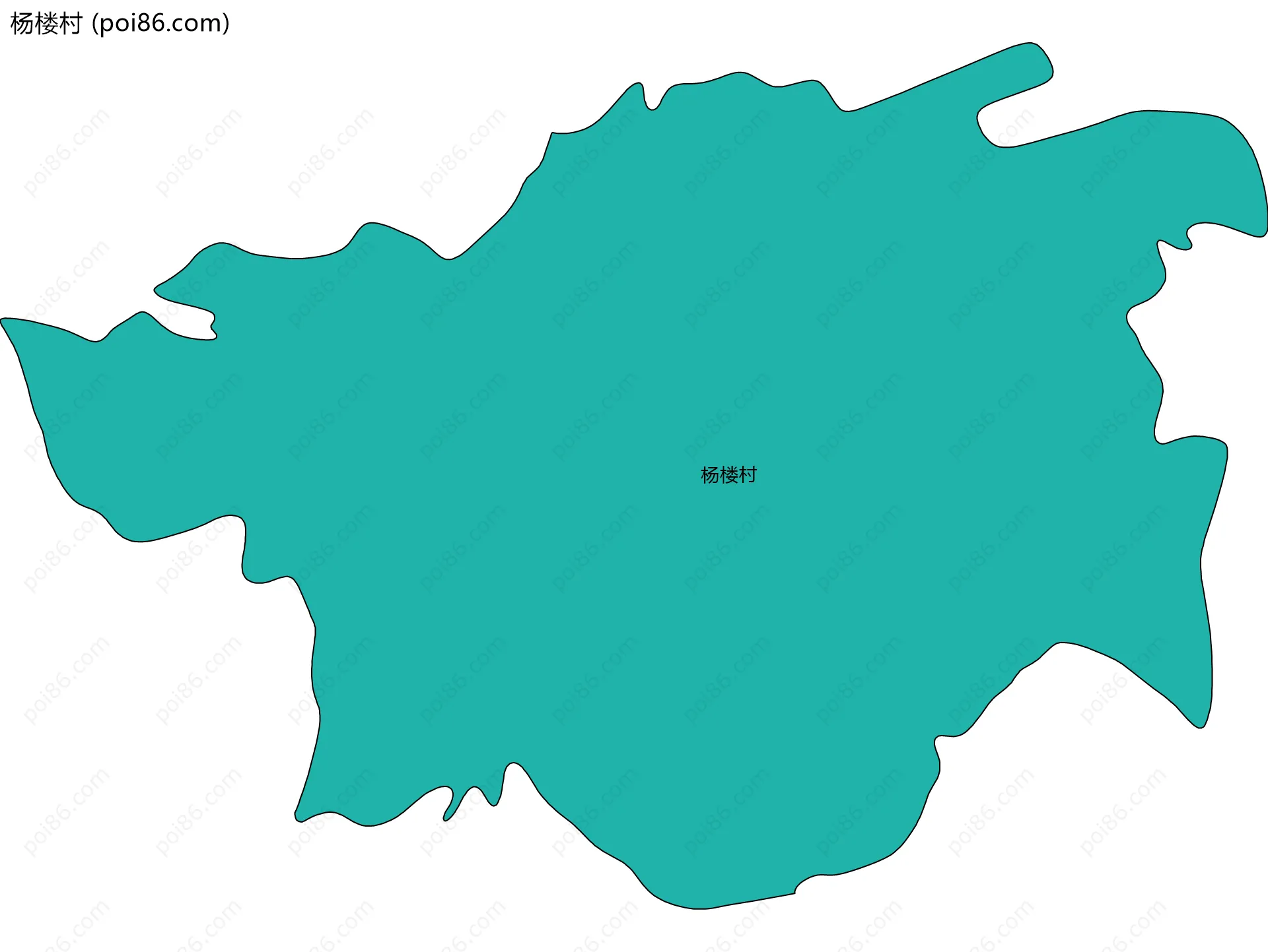 杨楼村边界地图