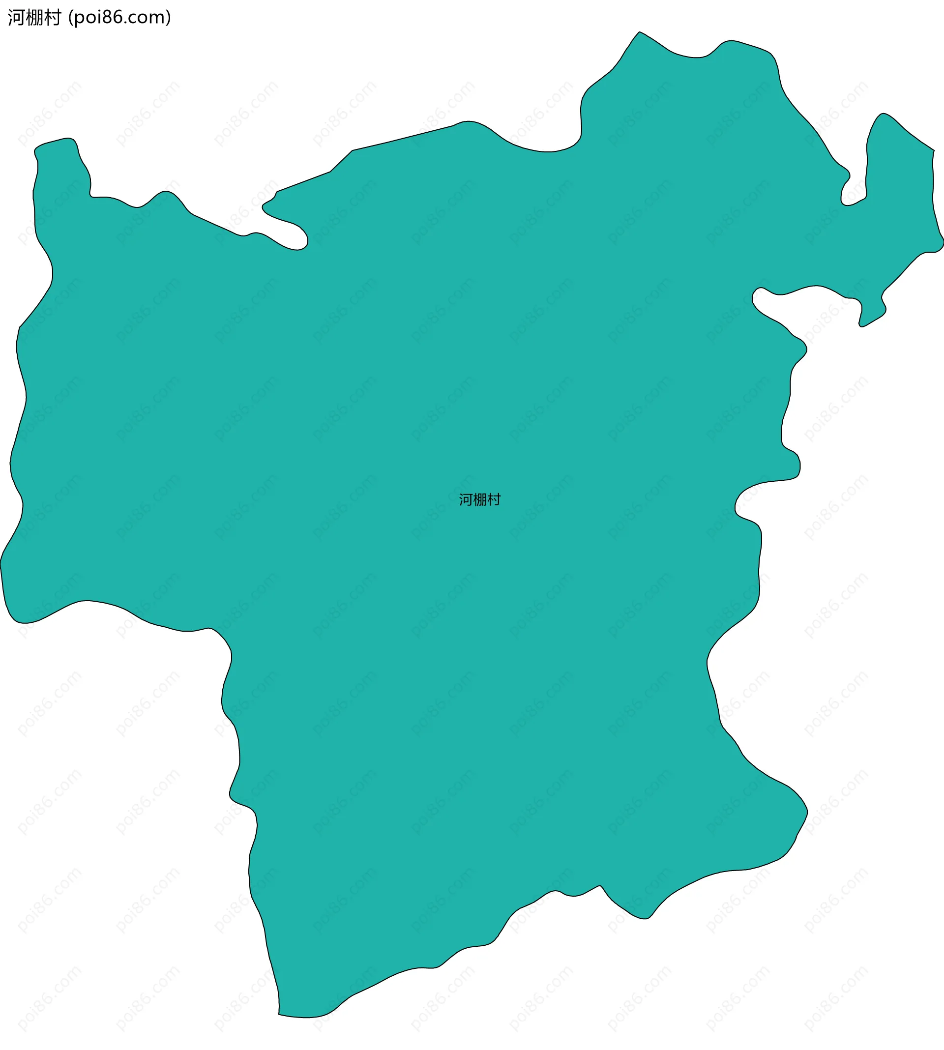 河棚村边界地图