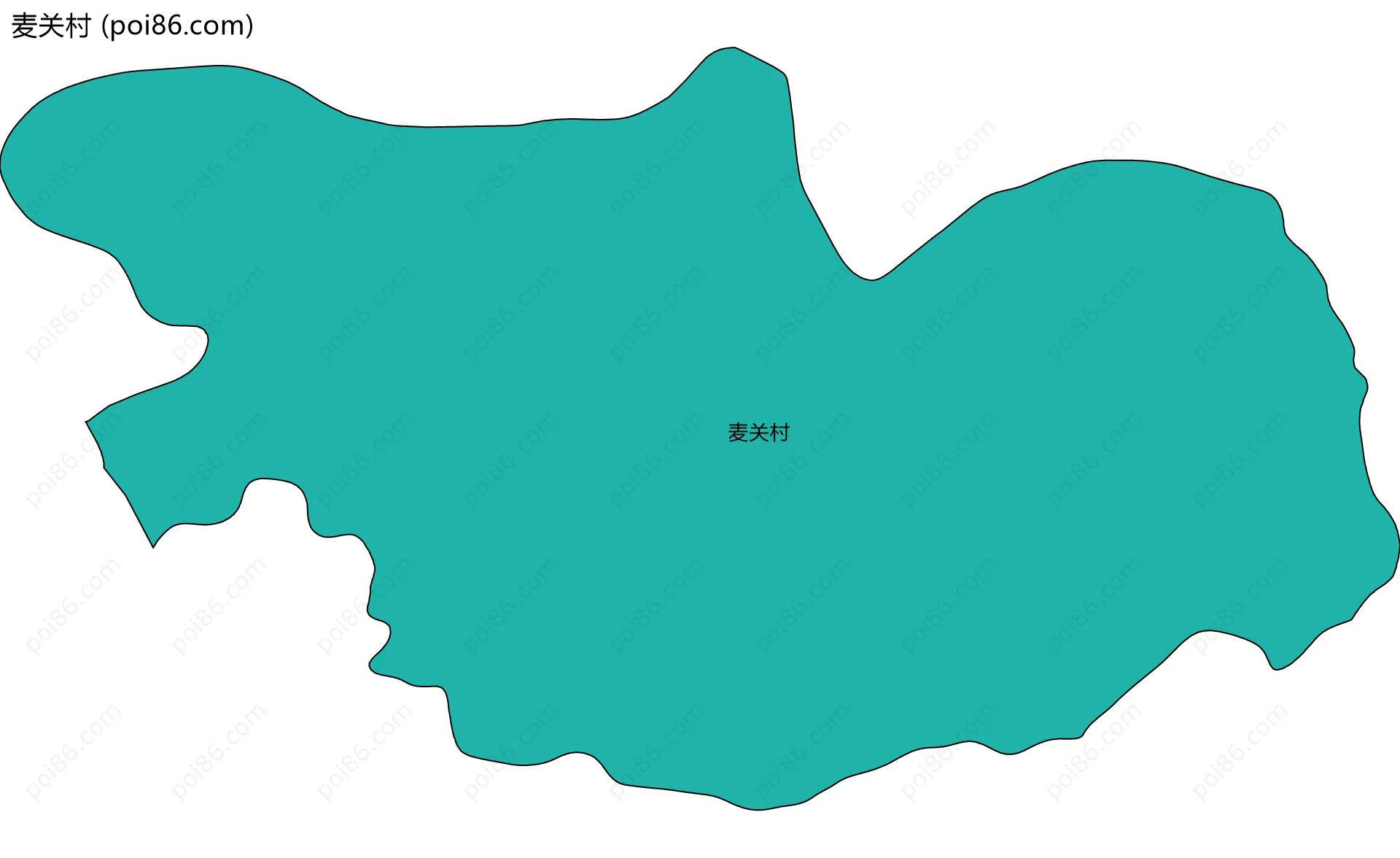 麦关村边界地图