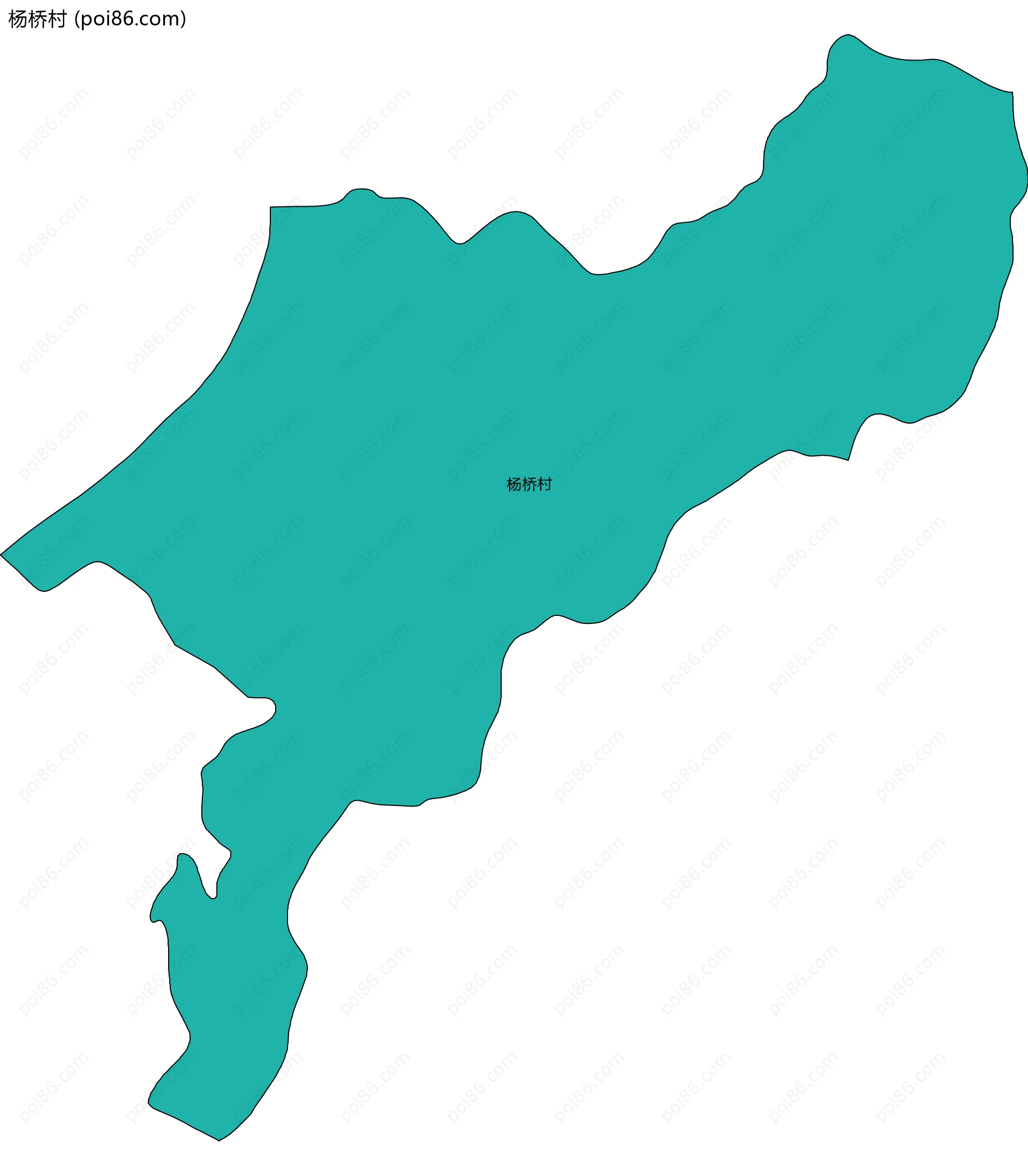 杨桥村边界地图