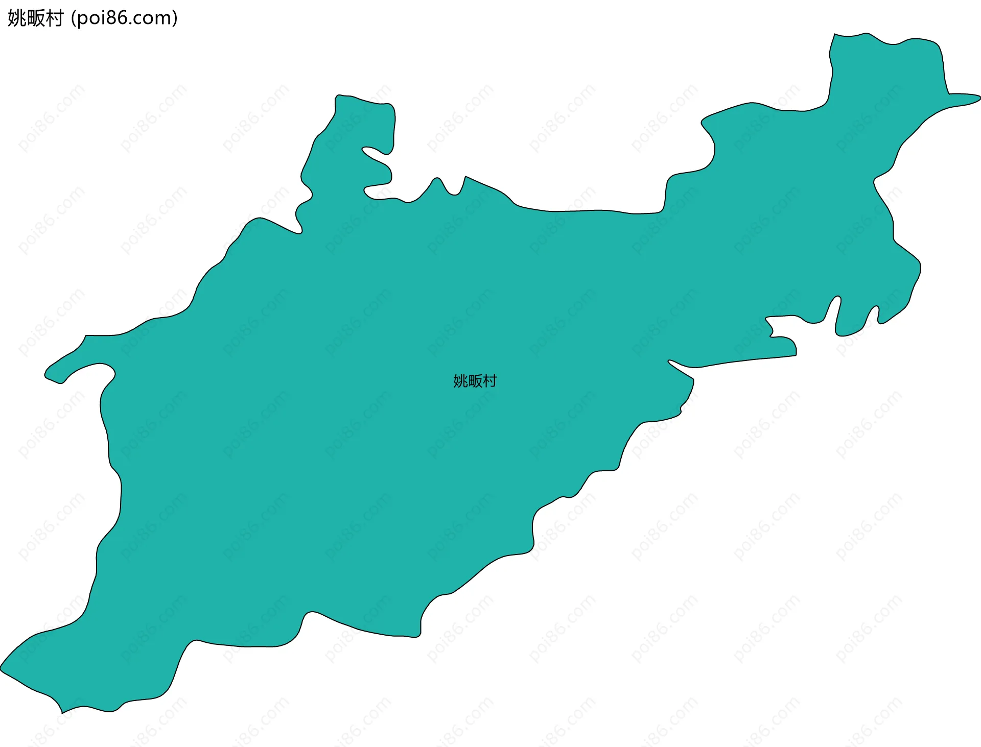 姚畈村边界地图