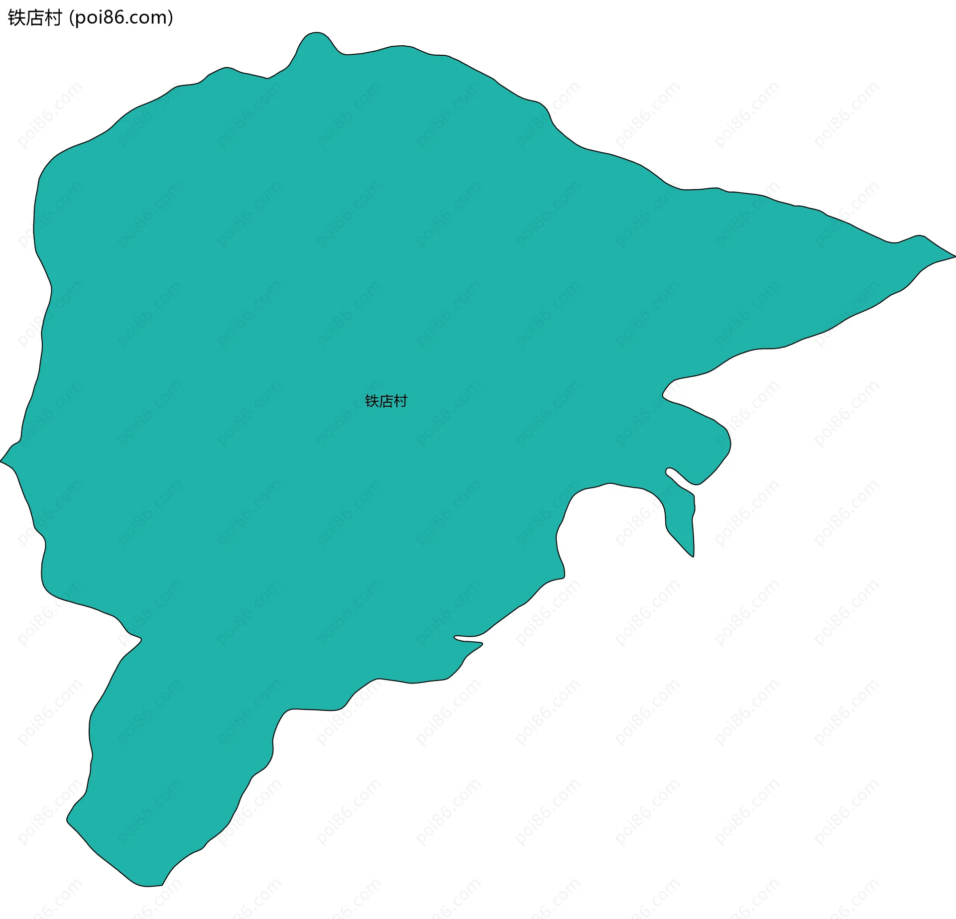 铁店村边界地图