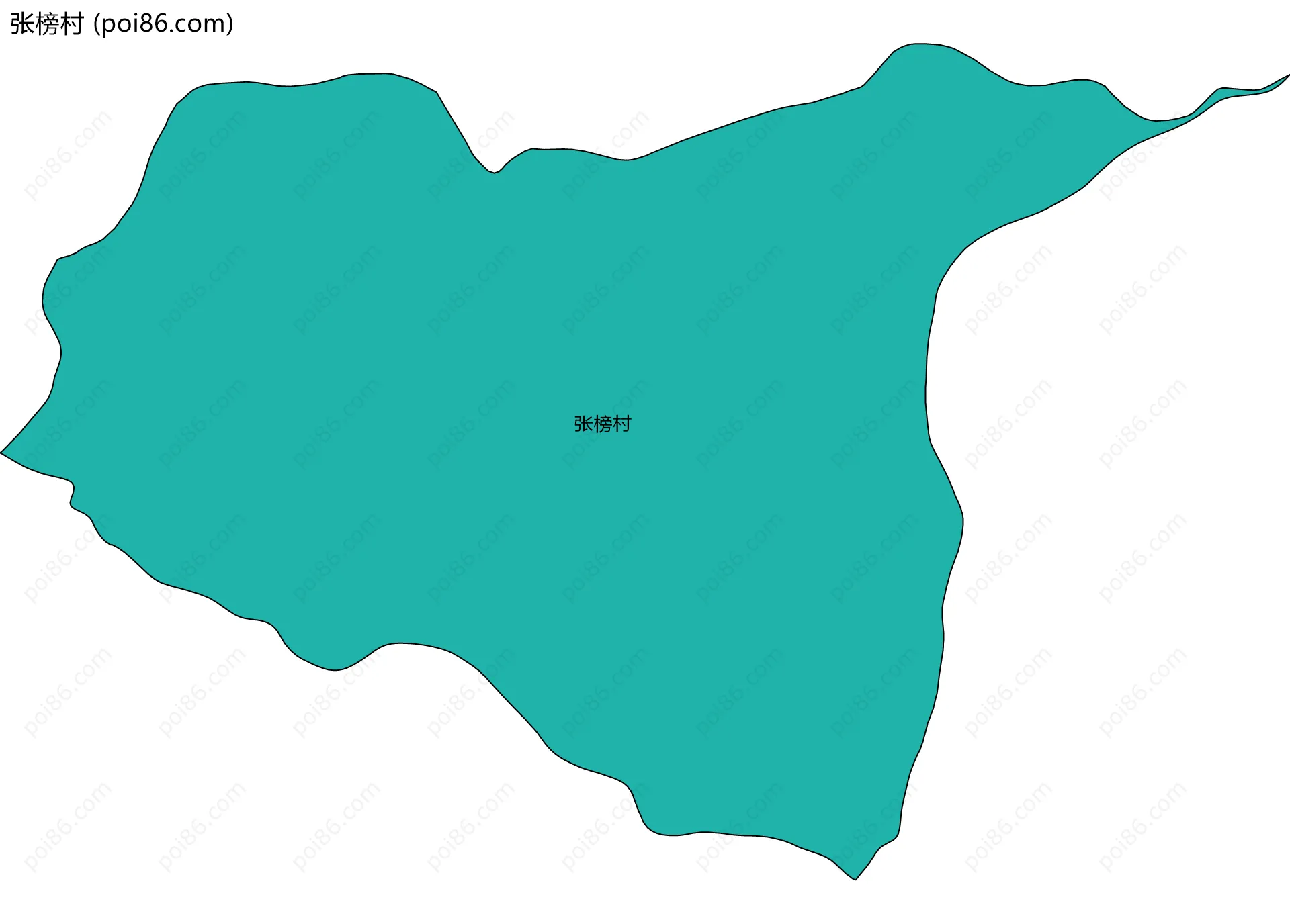 张榜村边界地图