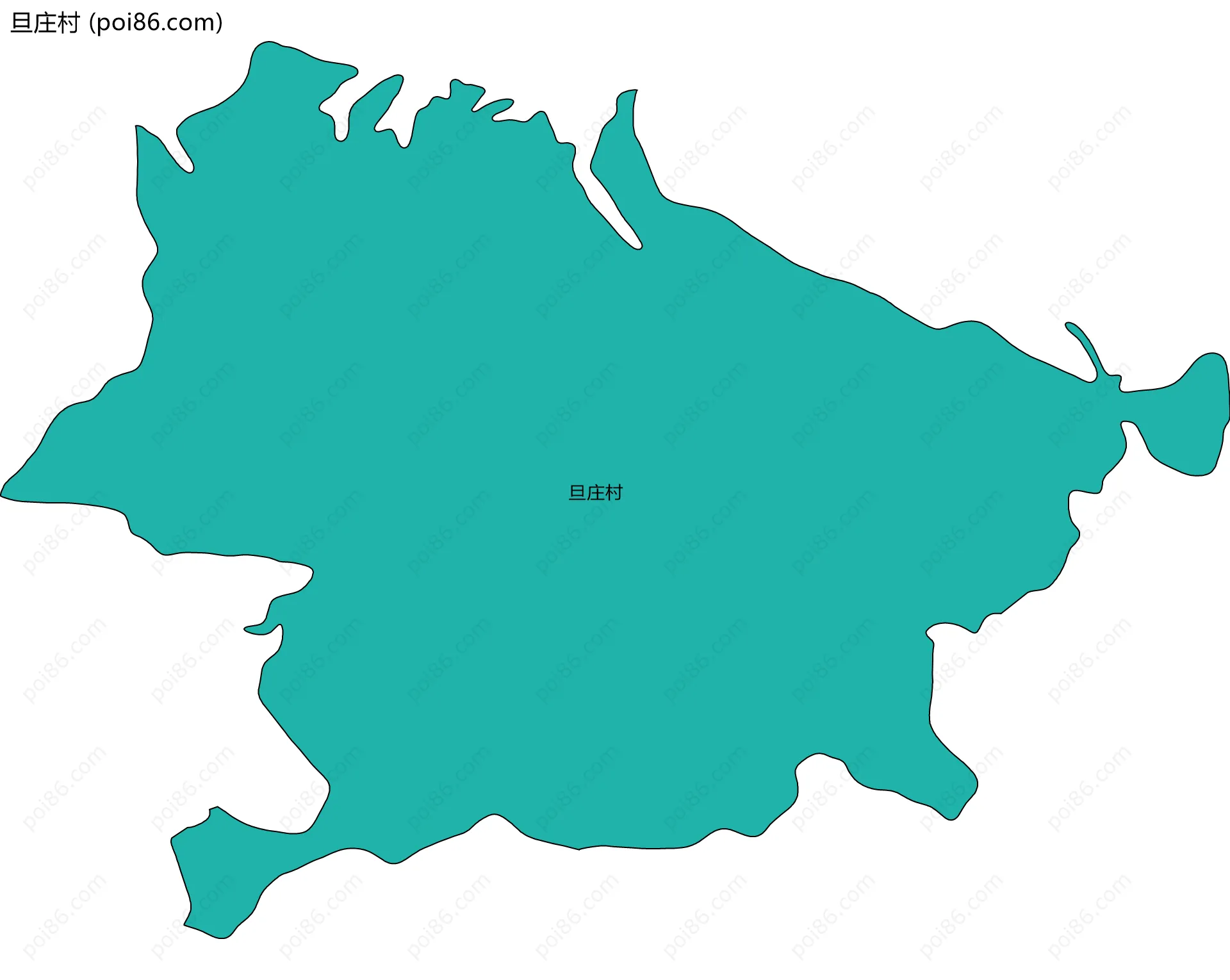 旦庄村边界地图