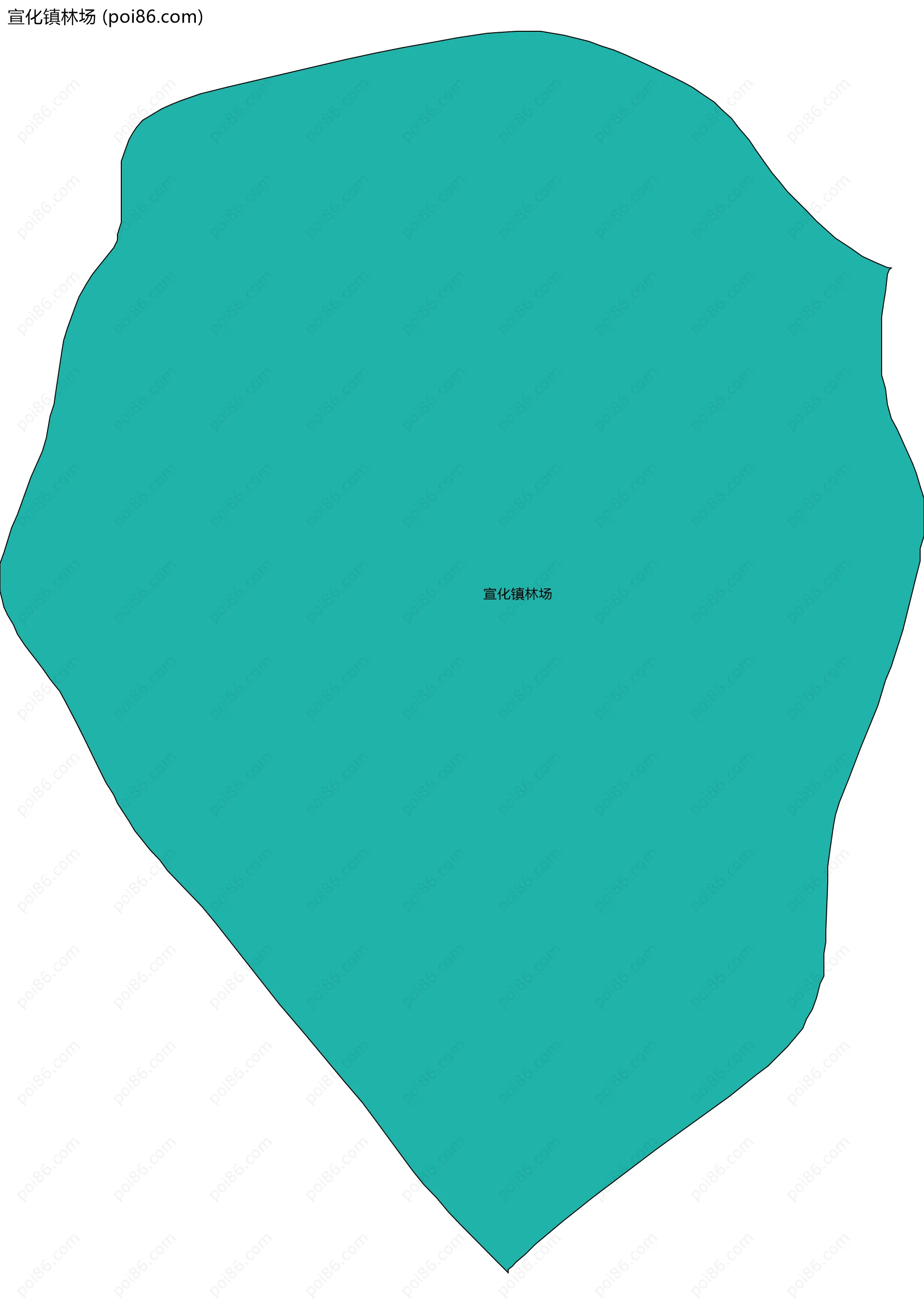 宣化镇林场边界地图