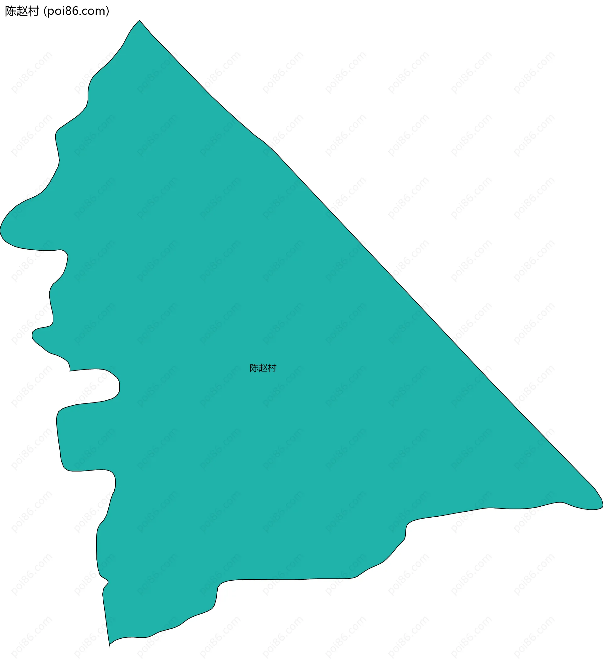 陈赵村边界地图