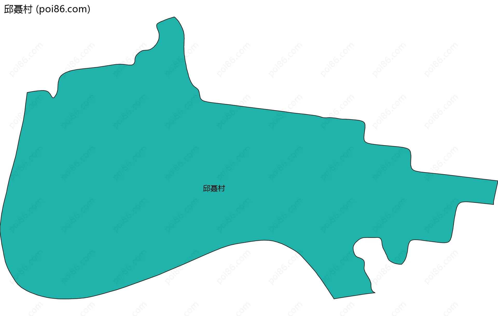 邱聂村边界地图