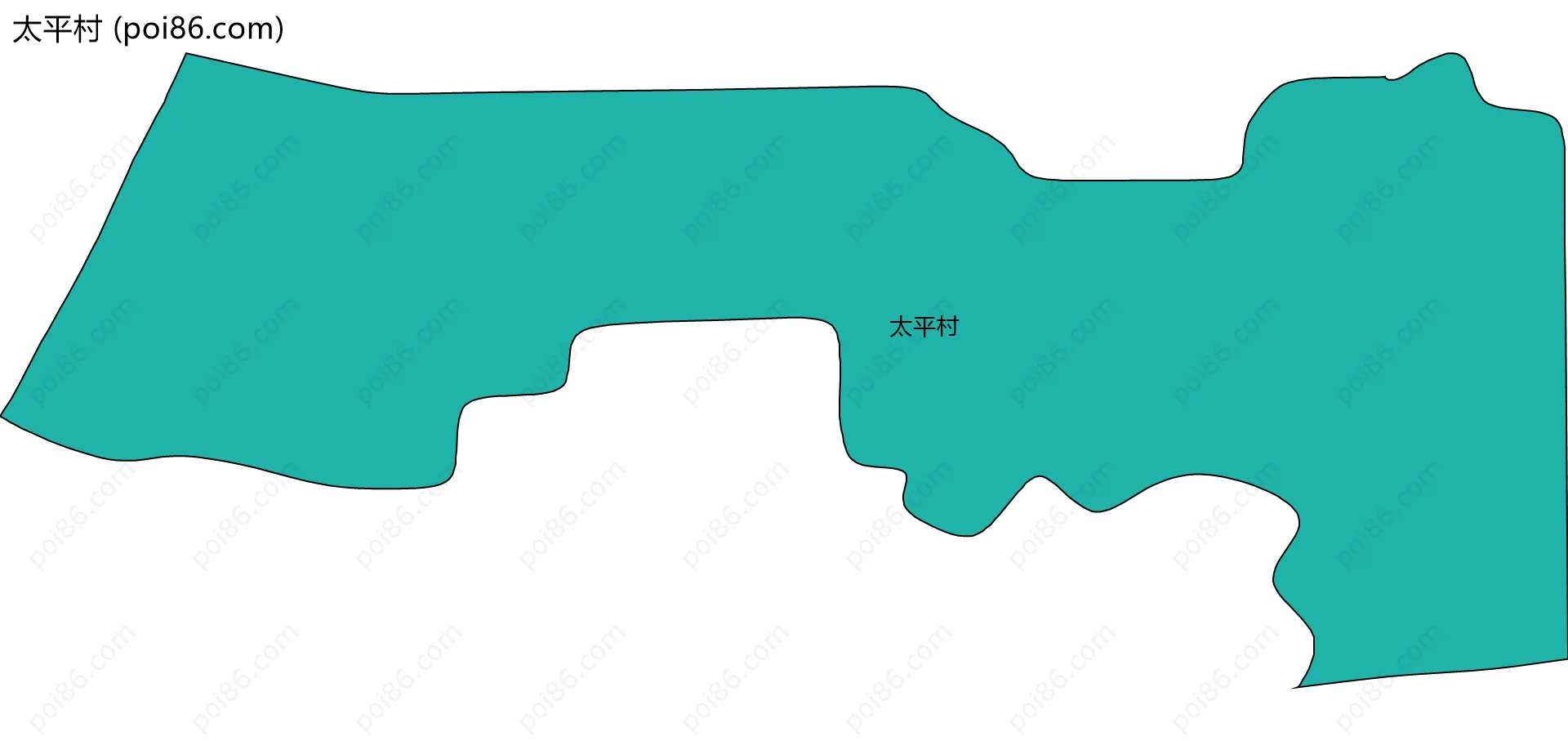 太平村边界地图