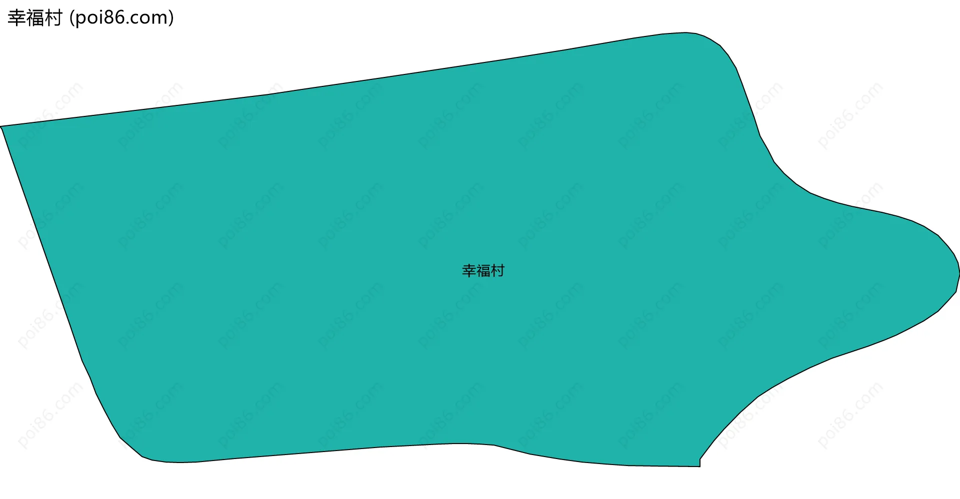 幸福村边界地图