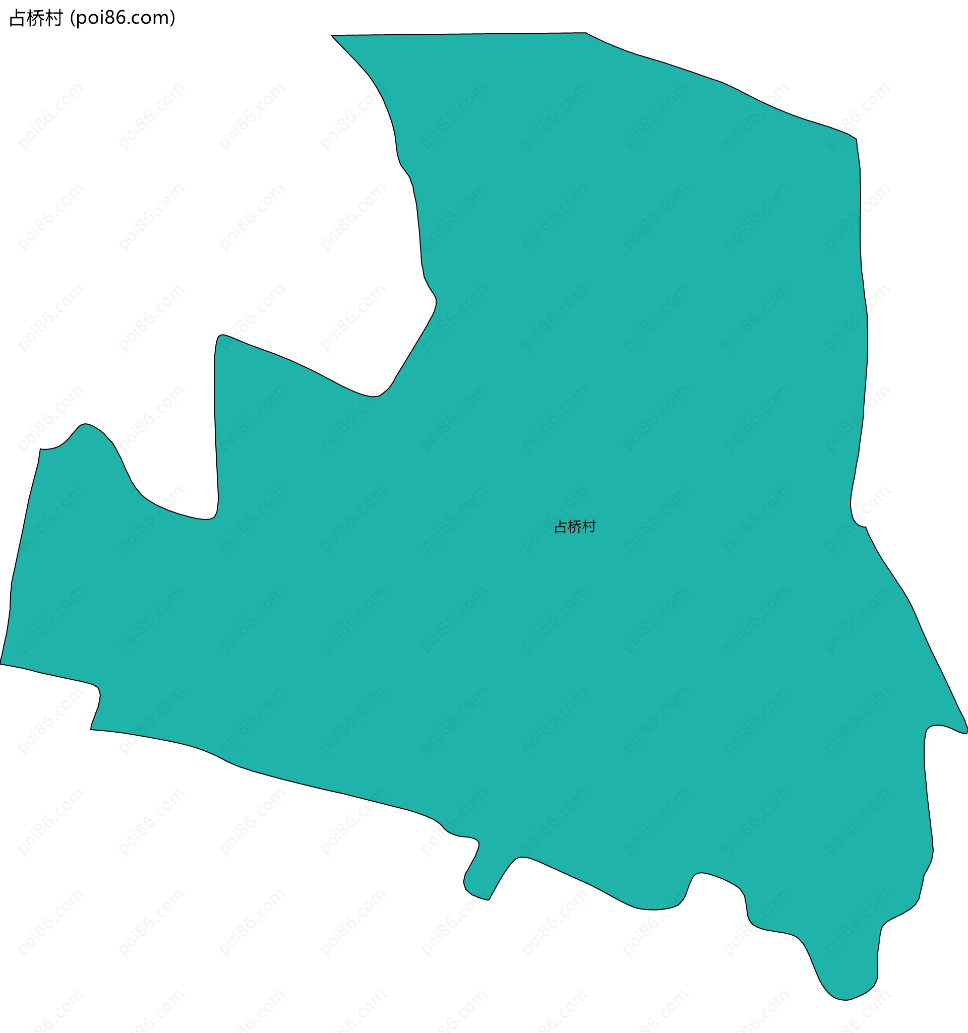 占桥村边界地图