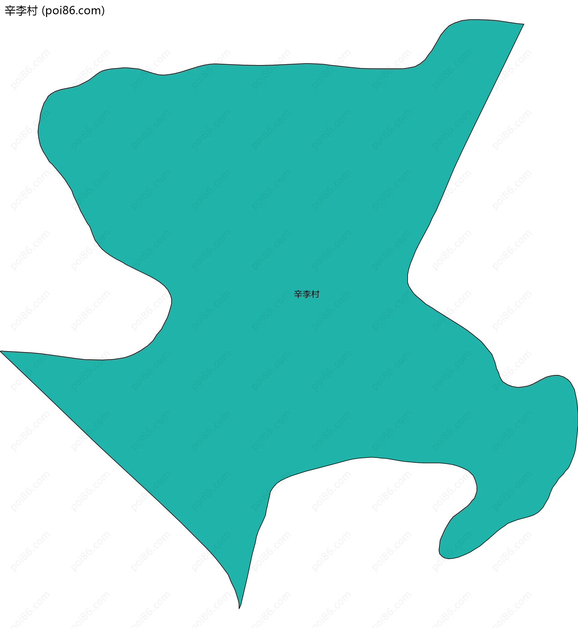 辛李村边界地图