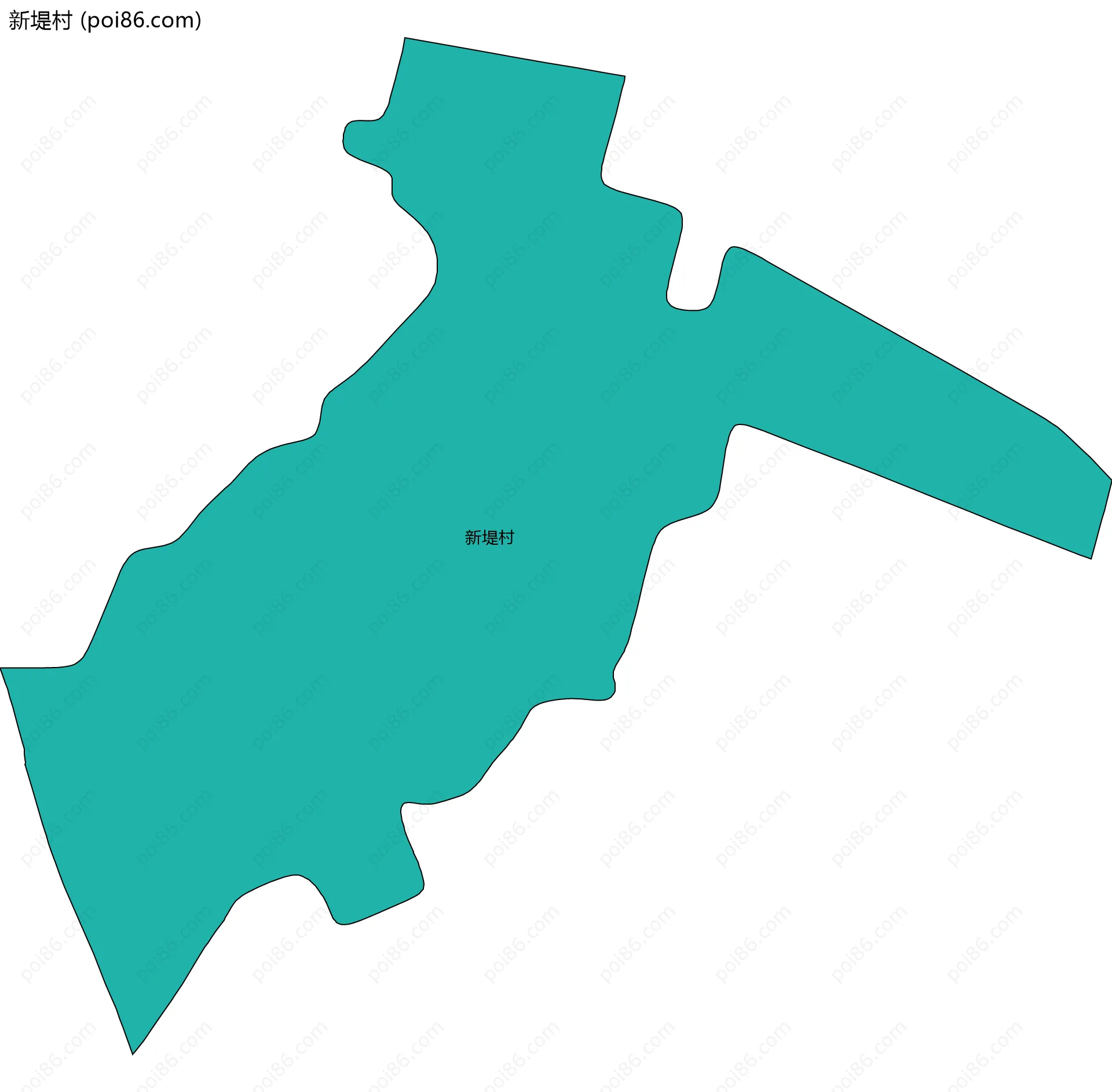 新堤村边界地图