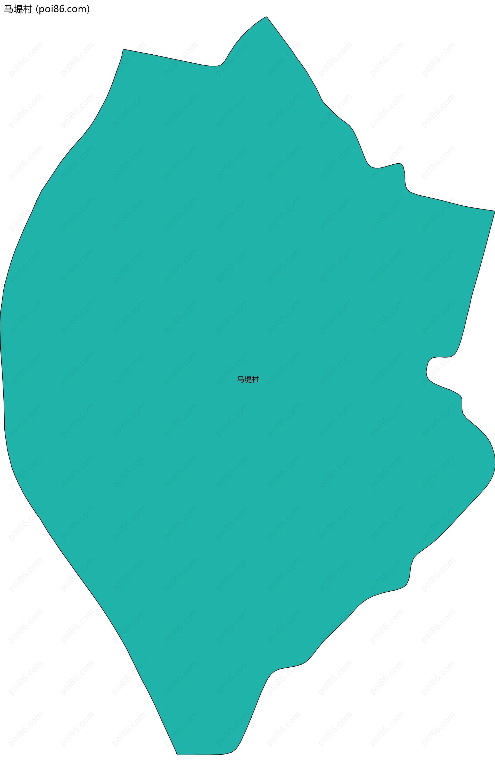 马堤村边界地图