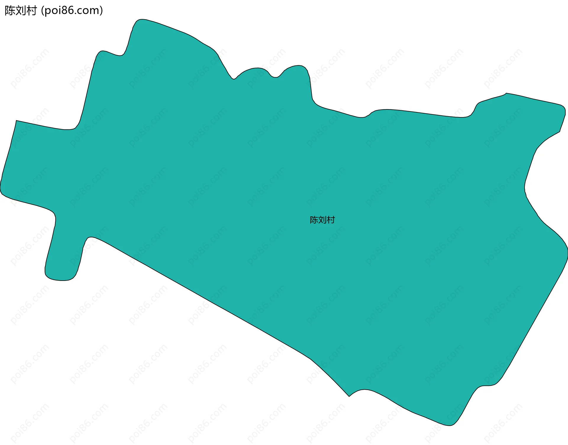 陈刘村边界地图