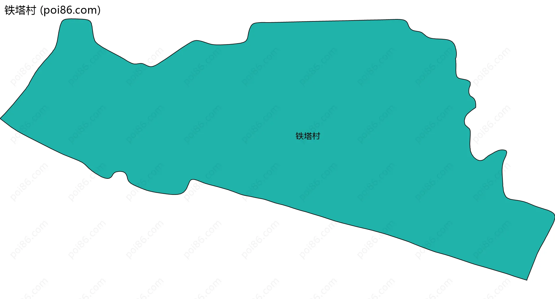 铁塔村边界地图