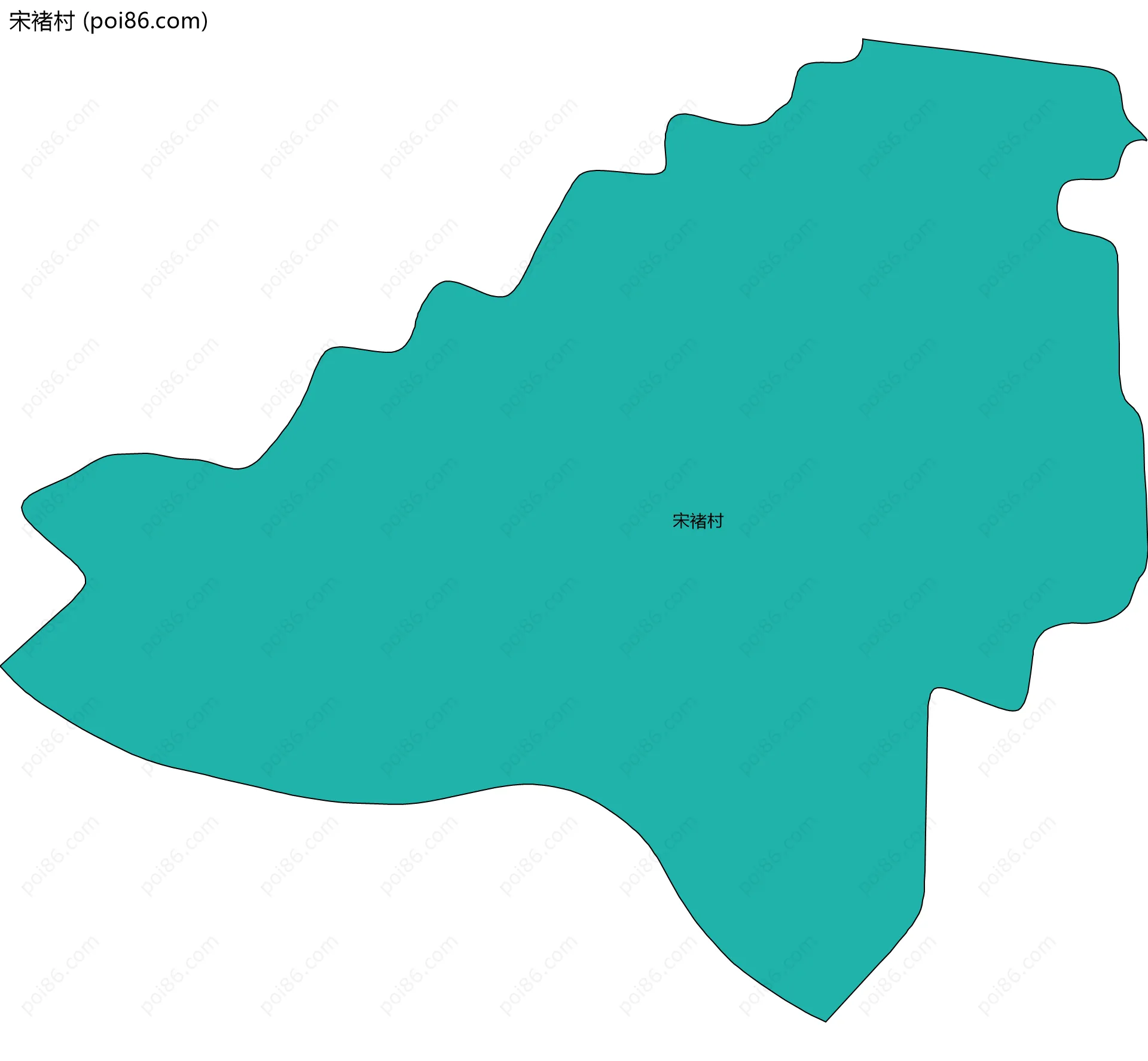 宋褚村边界地图