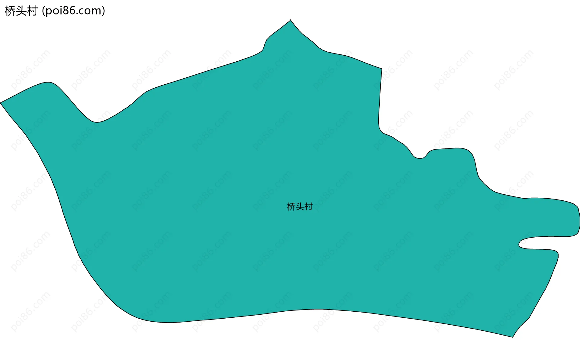 桥头村边界地图