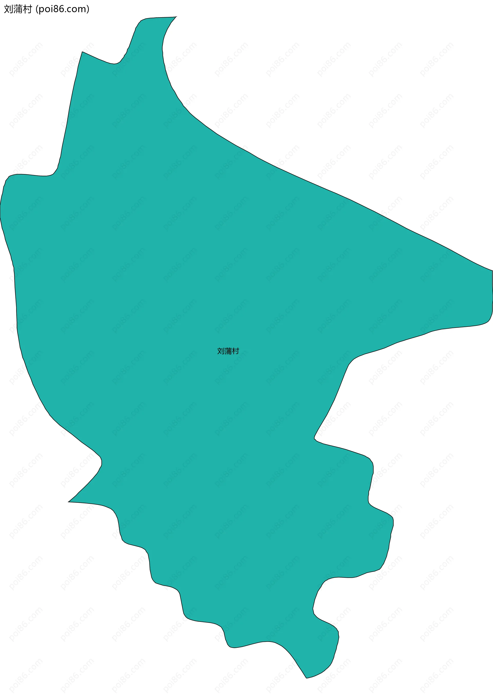 刘蒲村边界地图