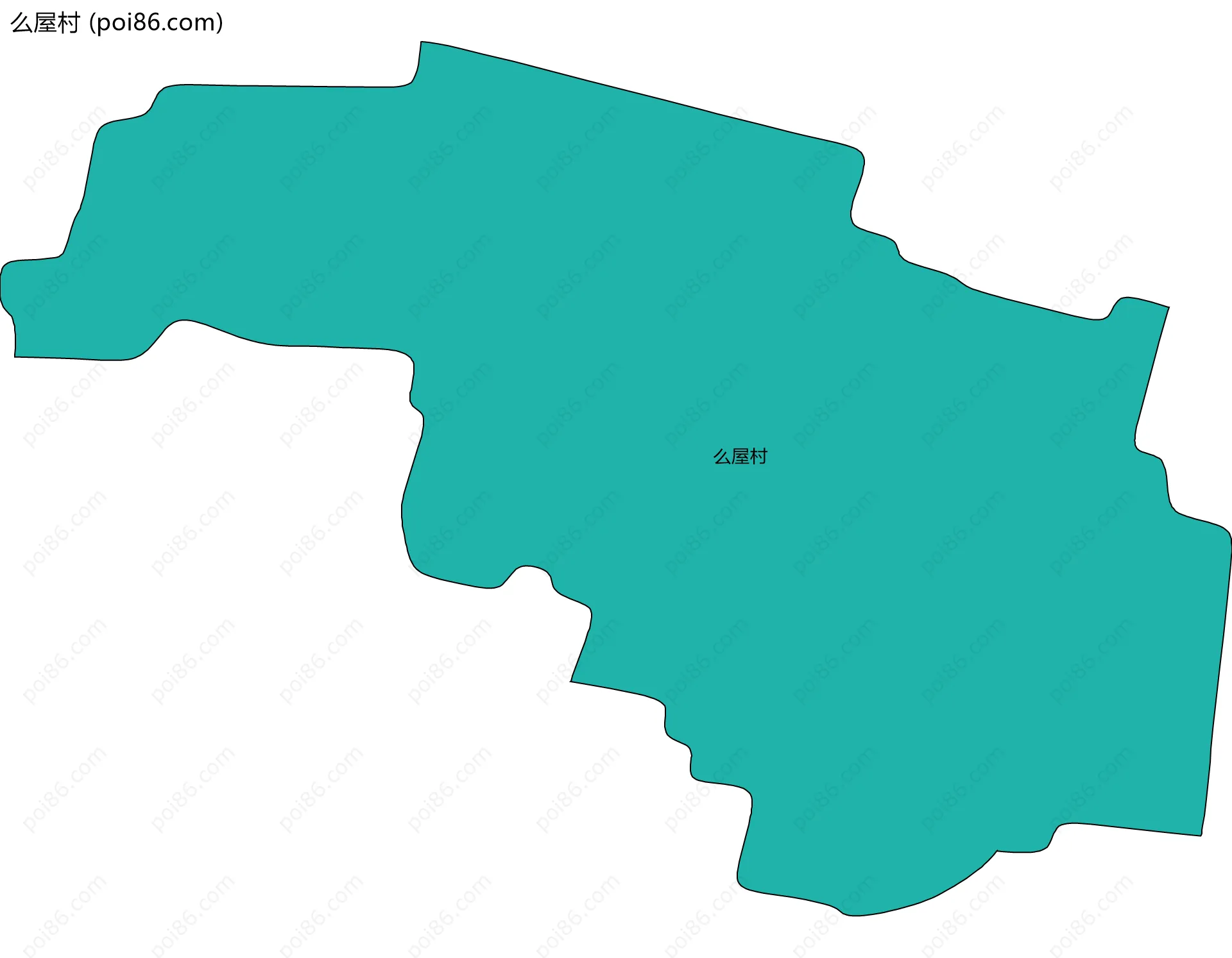 么屋村边界地图