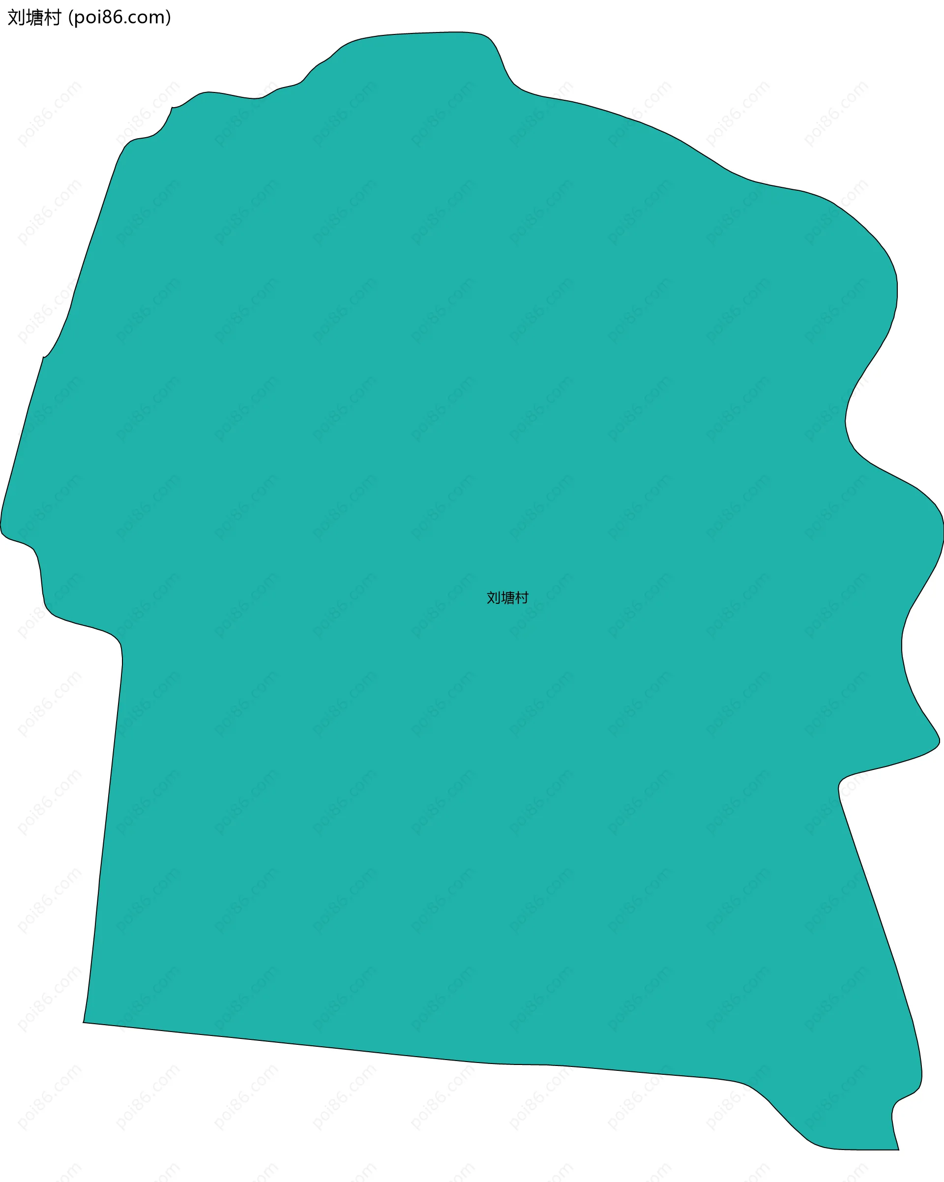 刘塘村边界地图