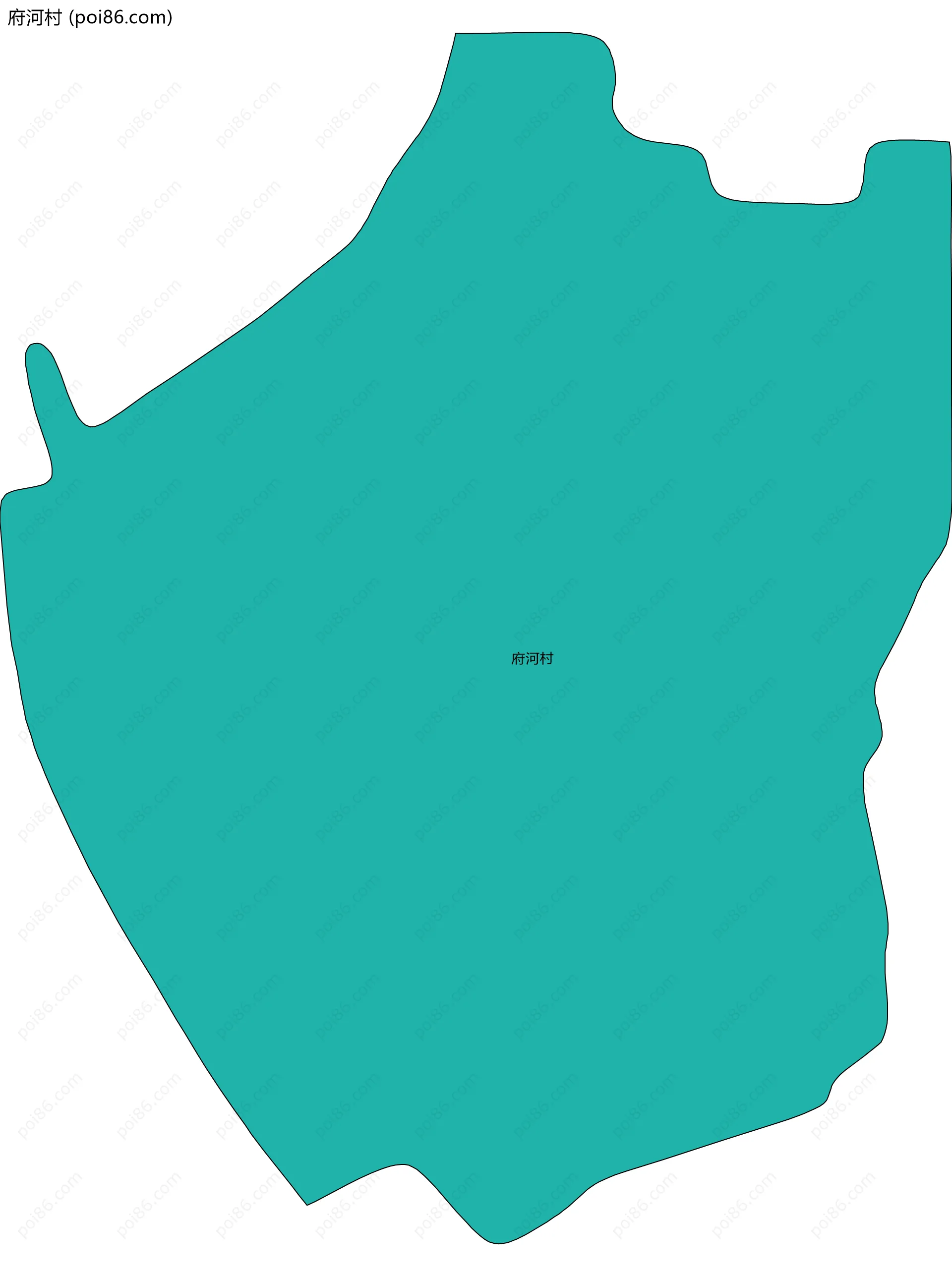 府河村边界地图