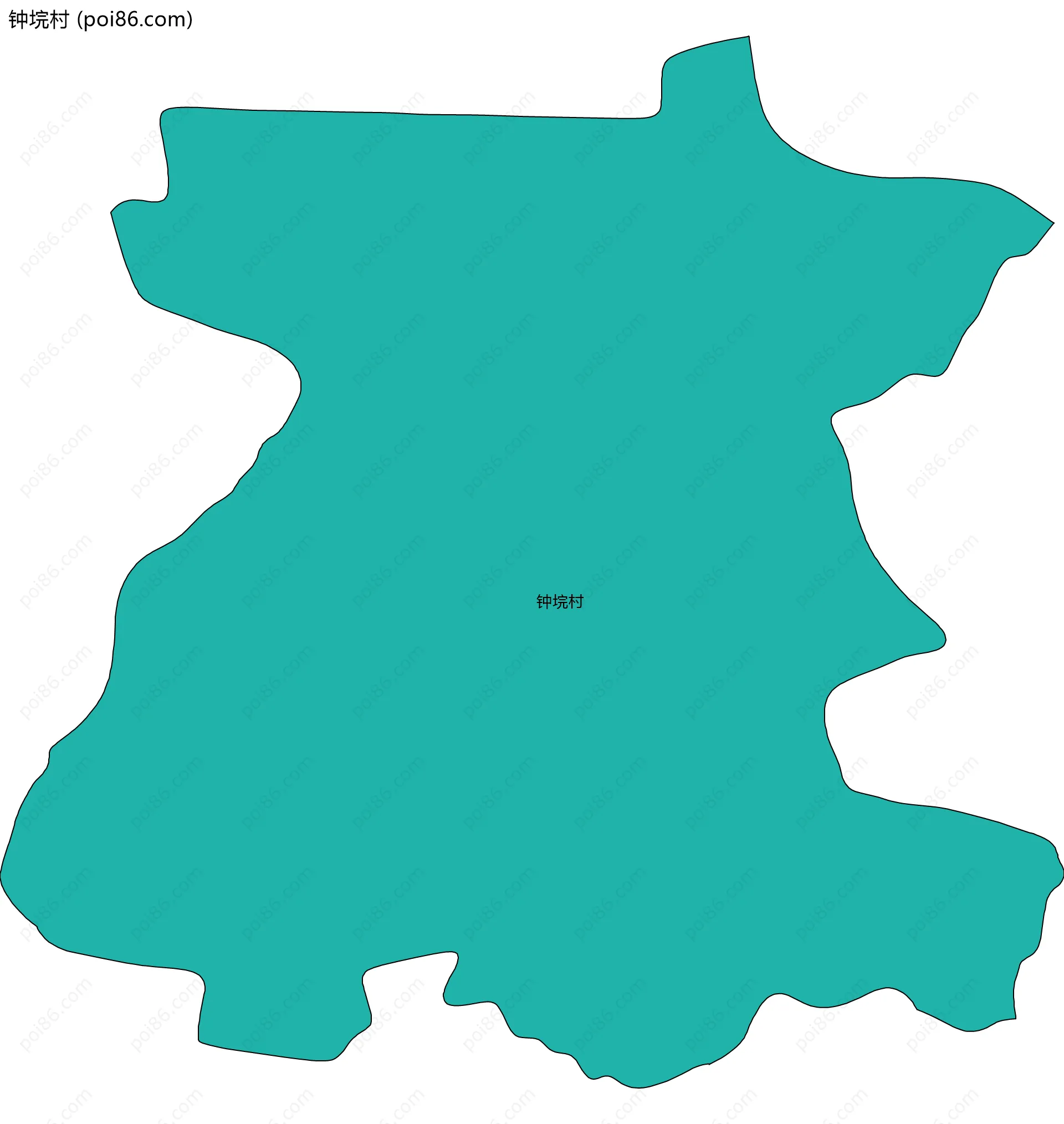 钟垸村边界地图