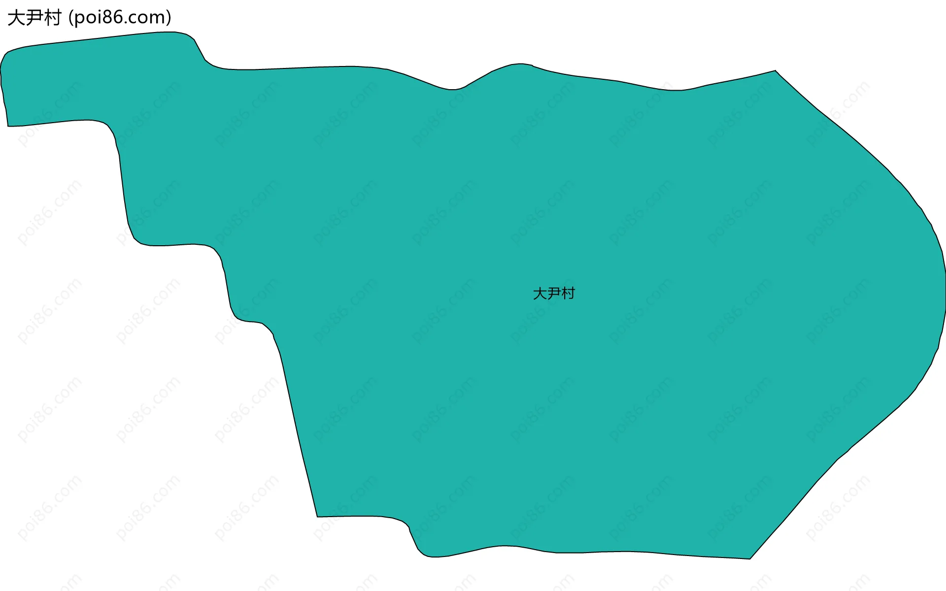 大尹村边界地图