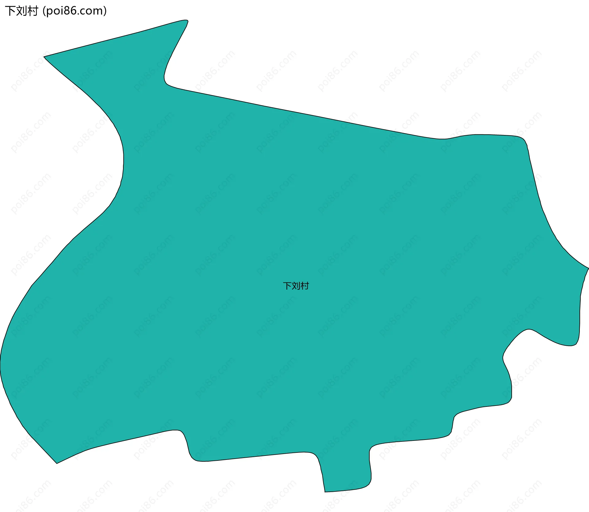 下刘村边界地图