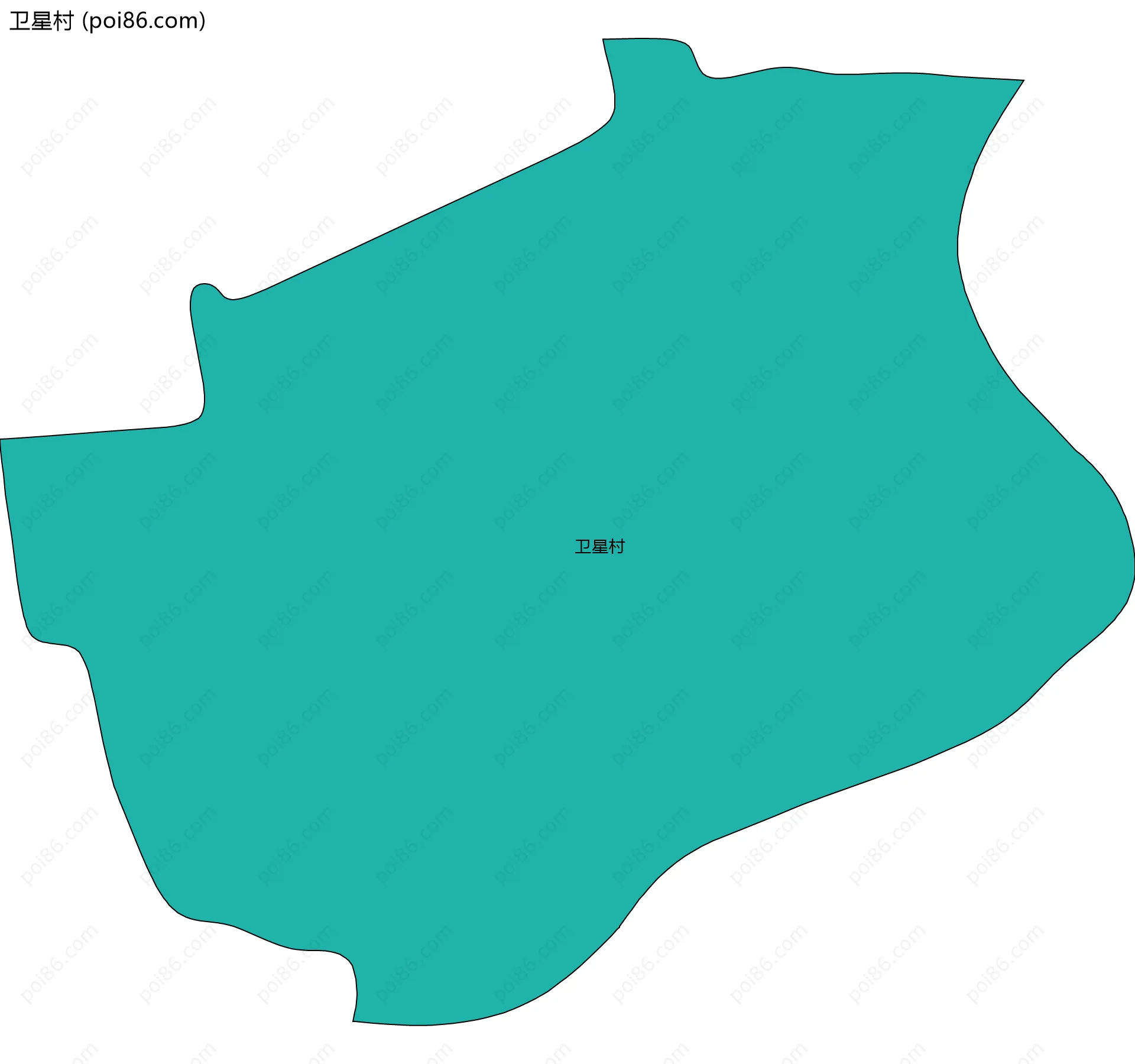 卫星村边界地图