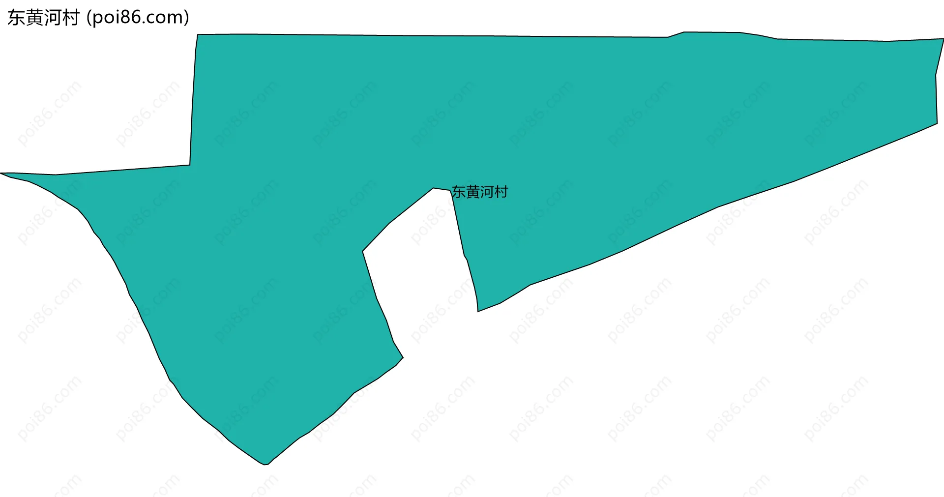 东黄河村边界地图