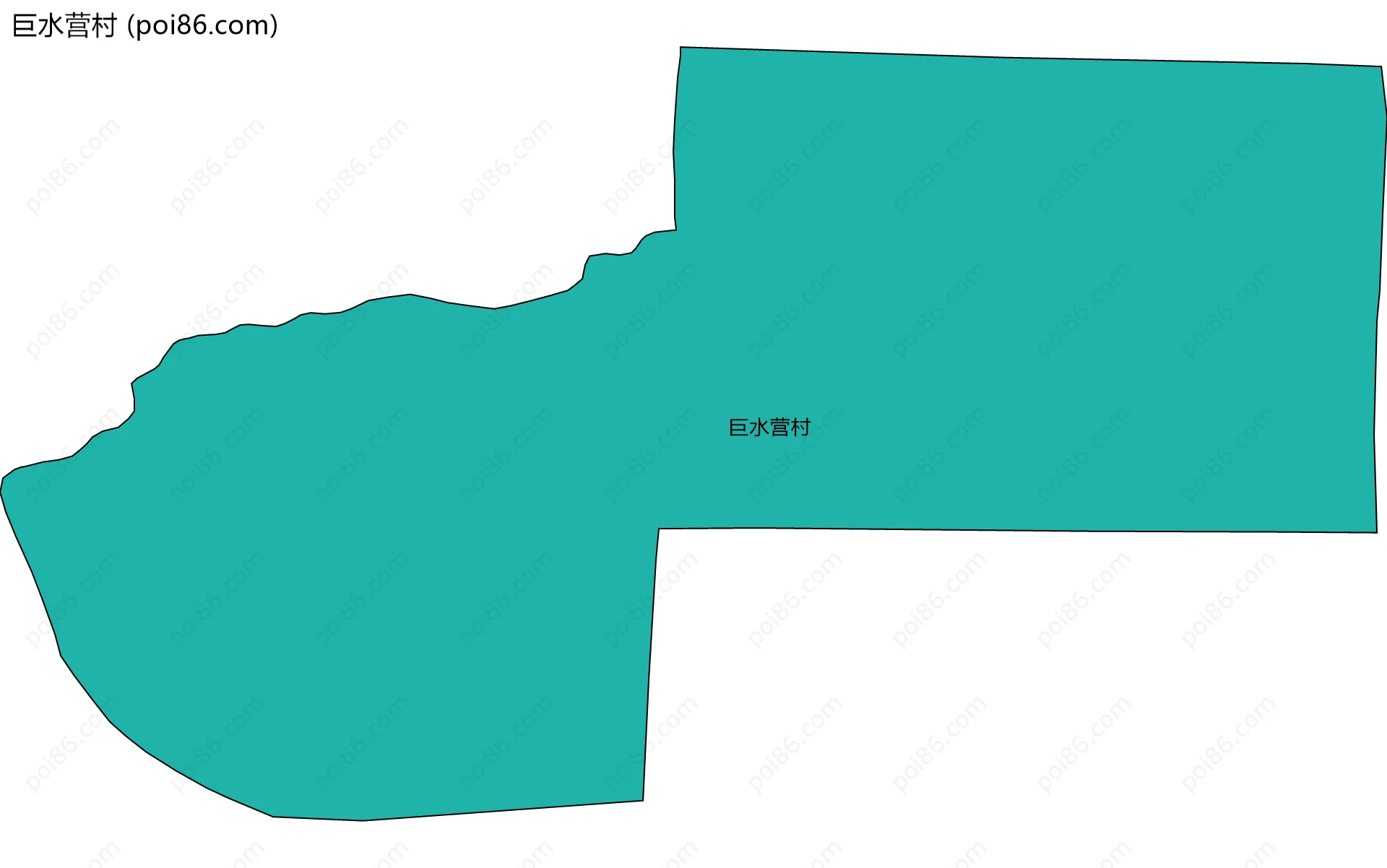 巨水营村边界地图