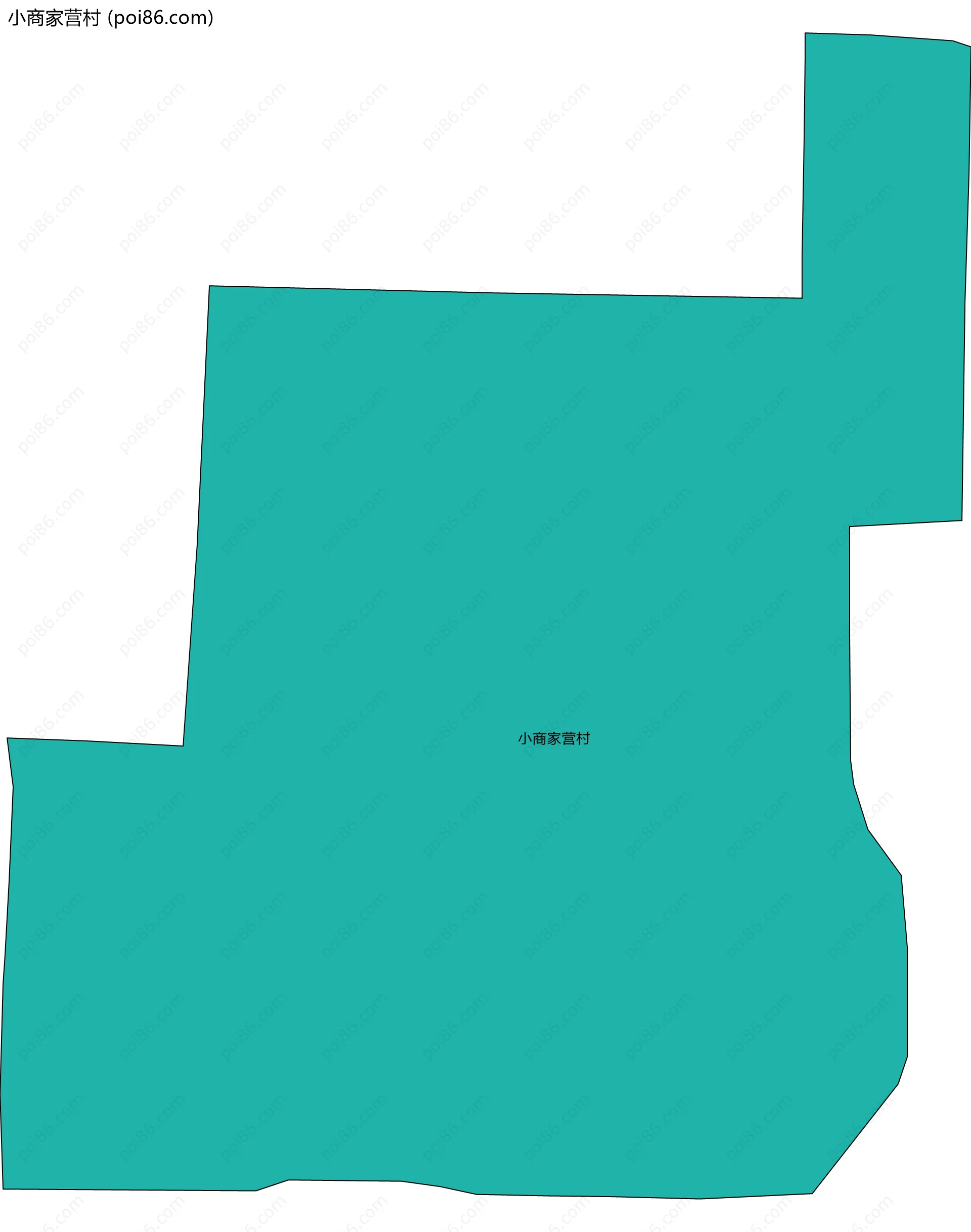 小商家营村边界地图