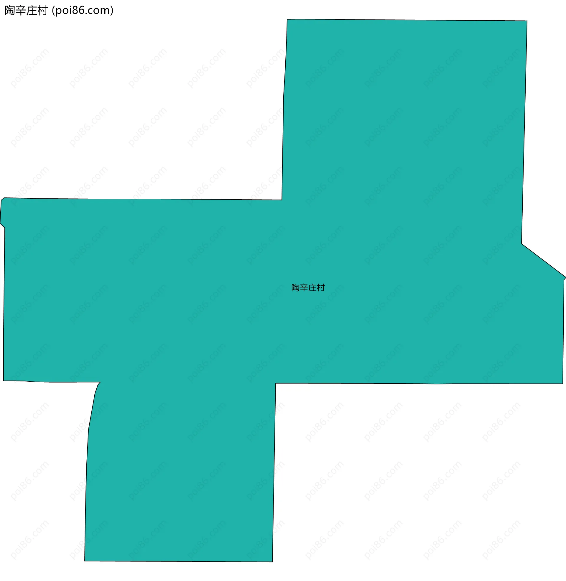 陶辛庄村边界地图