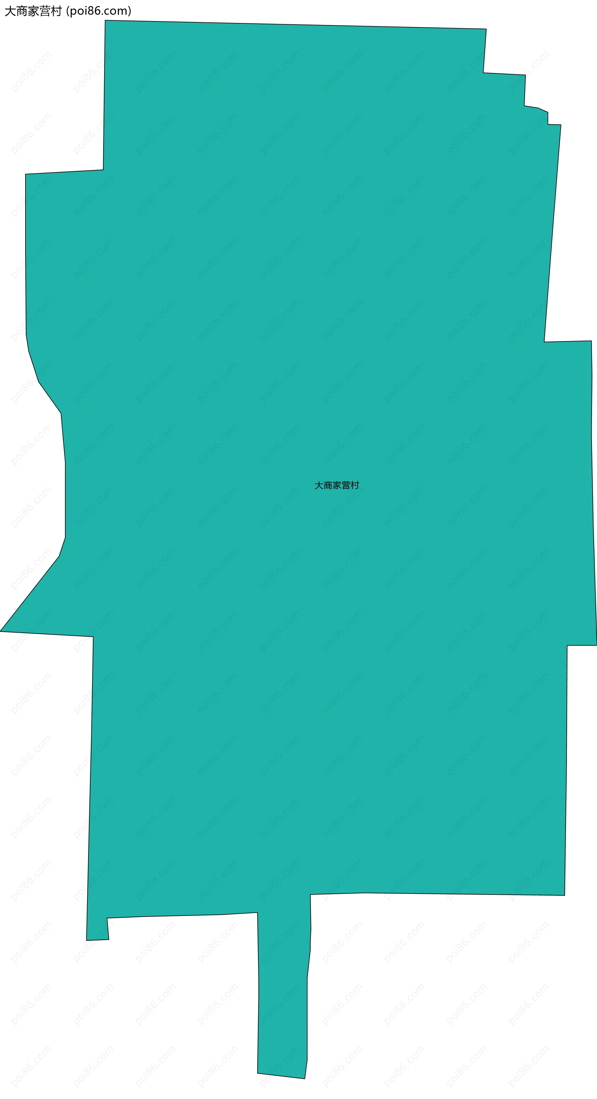 大商家营村边界地图