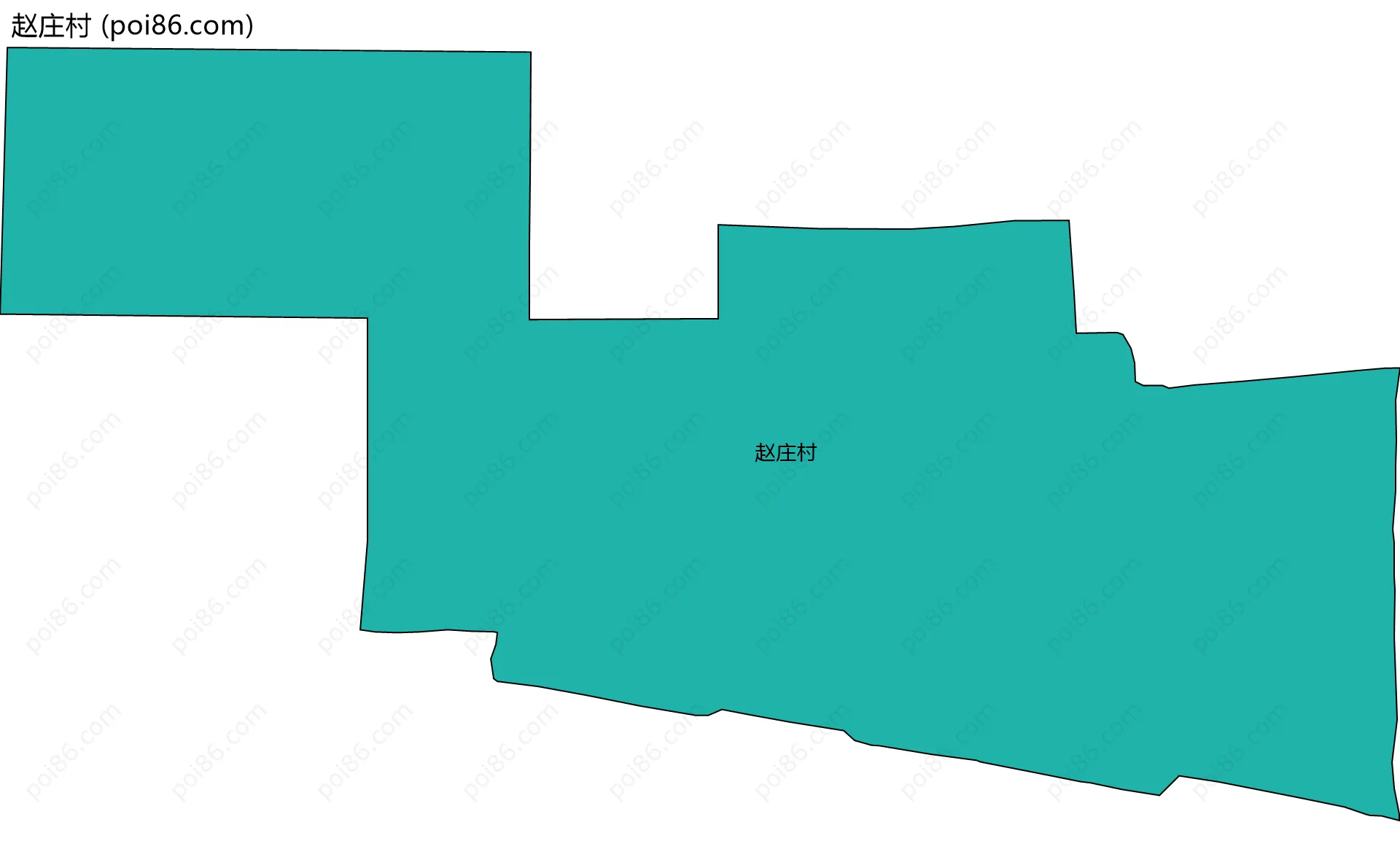 赵庄村边界地图