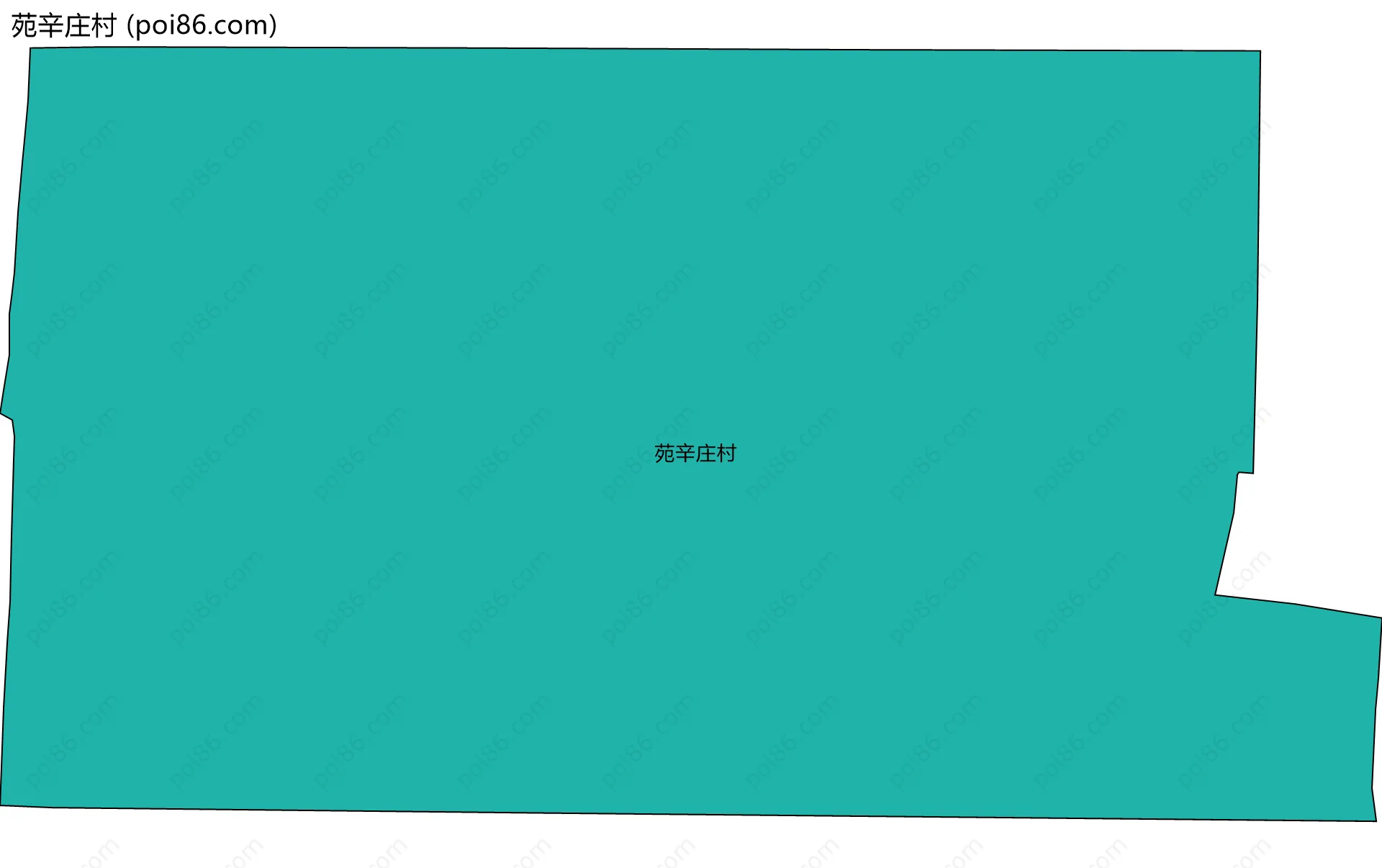 苑辛庄村边界地图