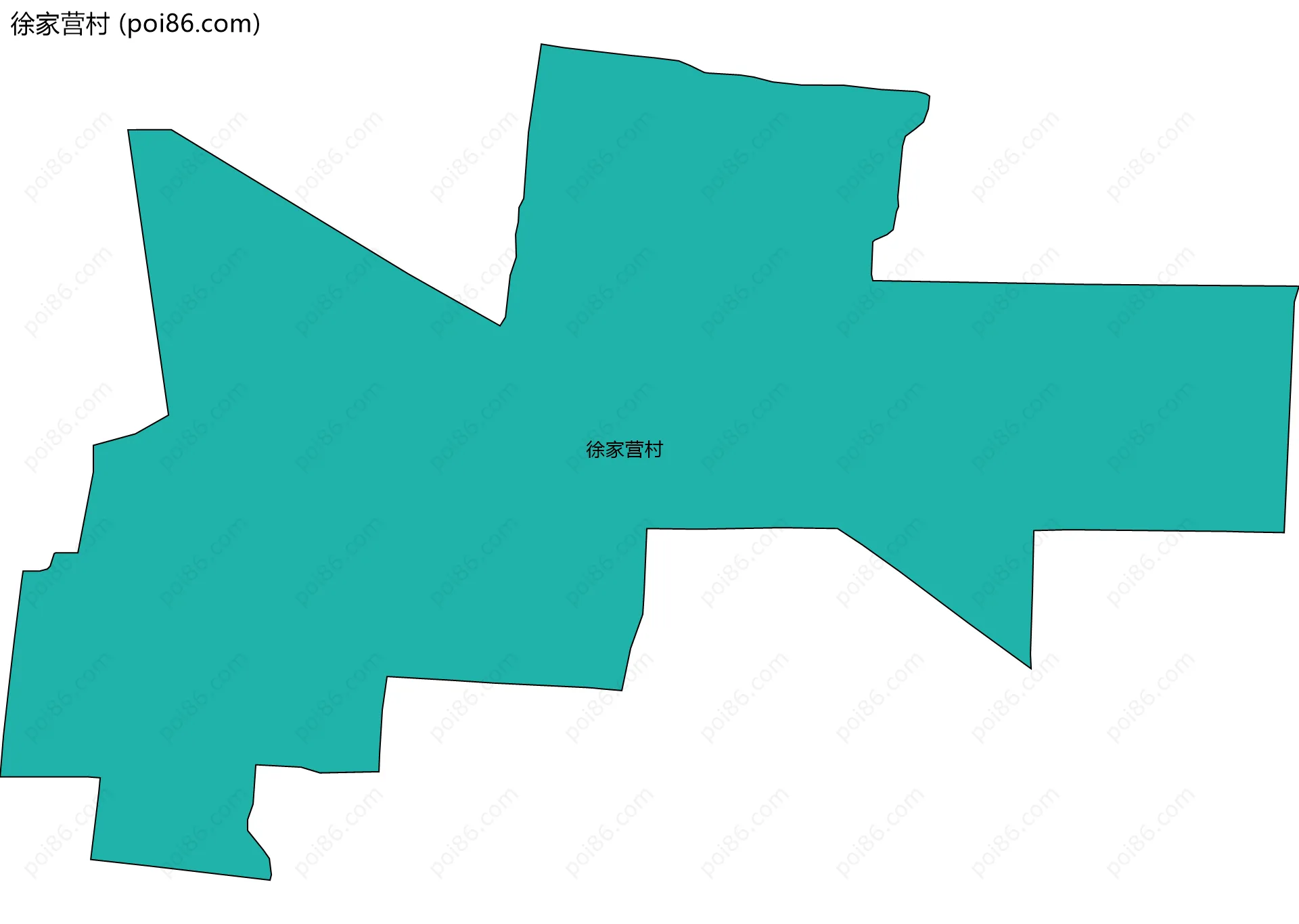 徐家营村边界地图