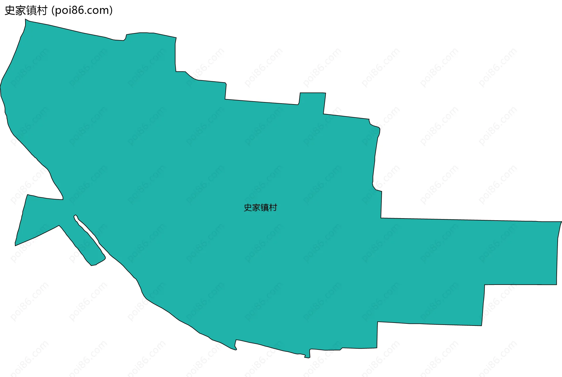 史家镇村边界地图