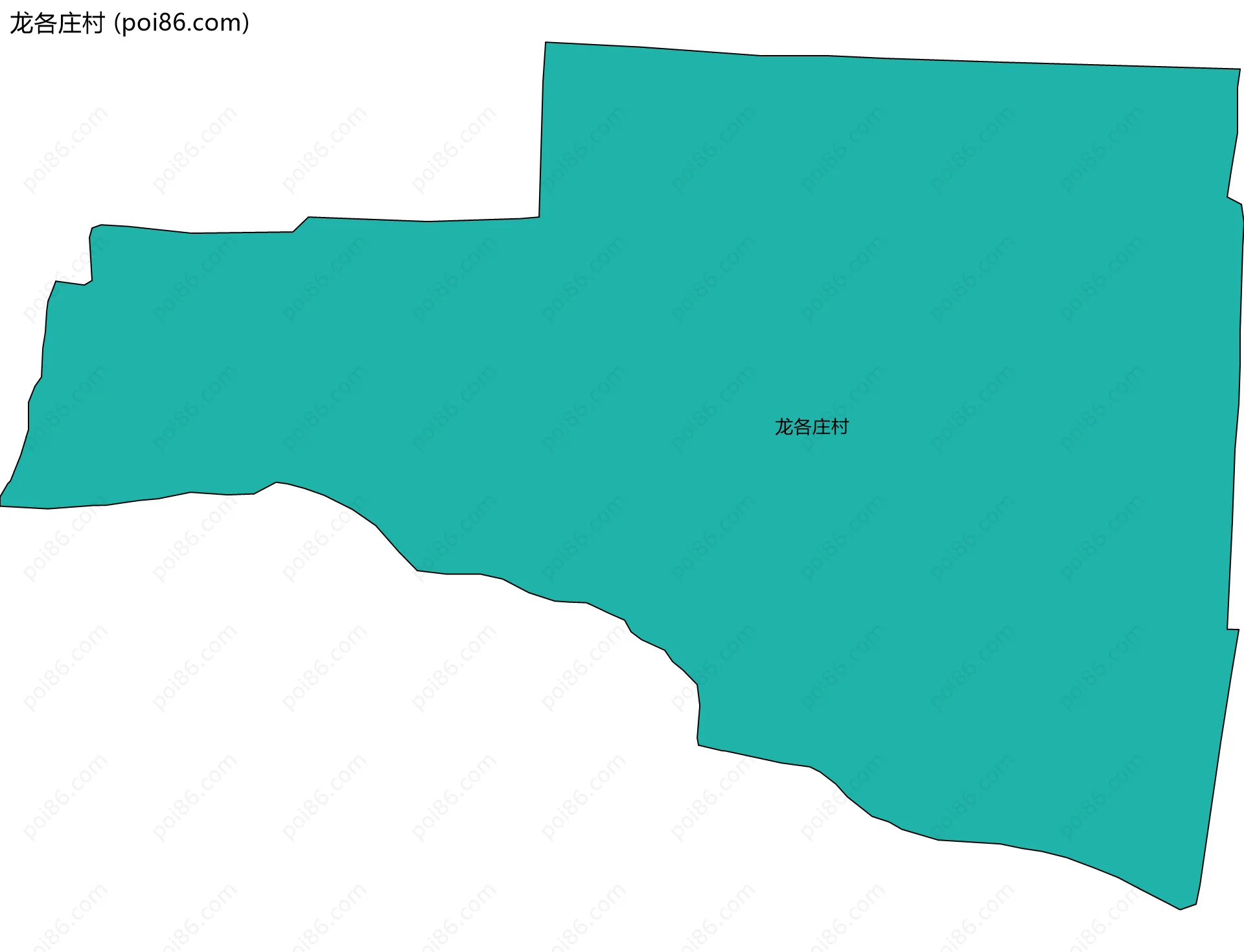 龙各庄村边界地图