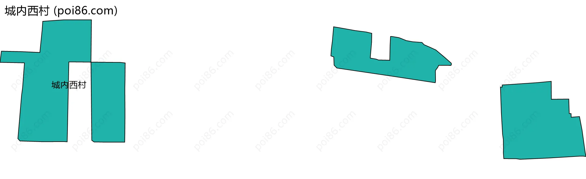 城内西村边界地图