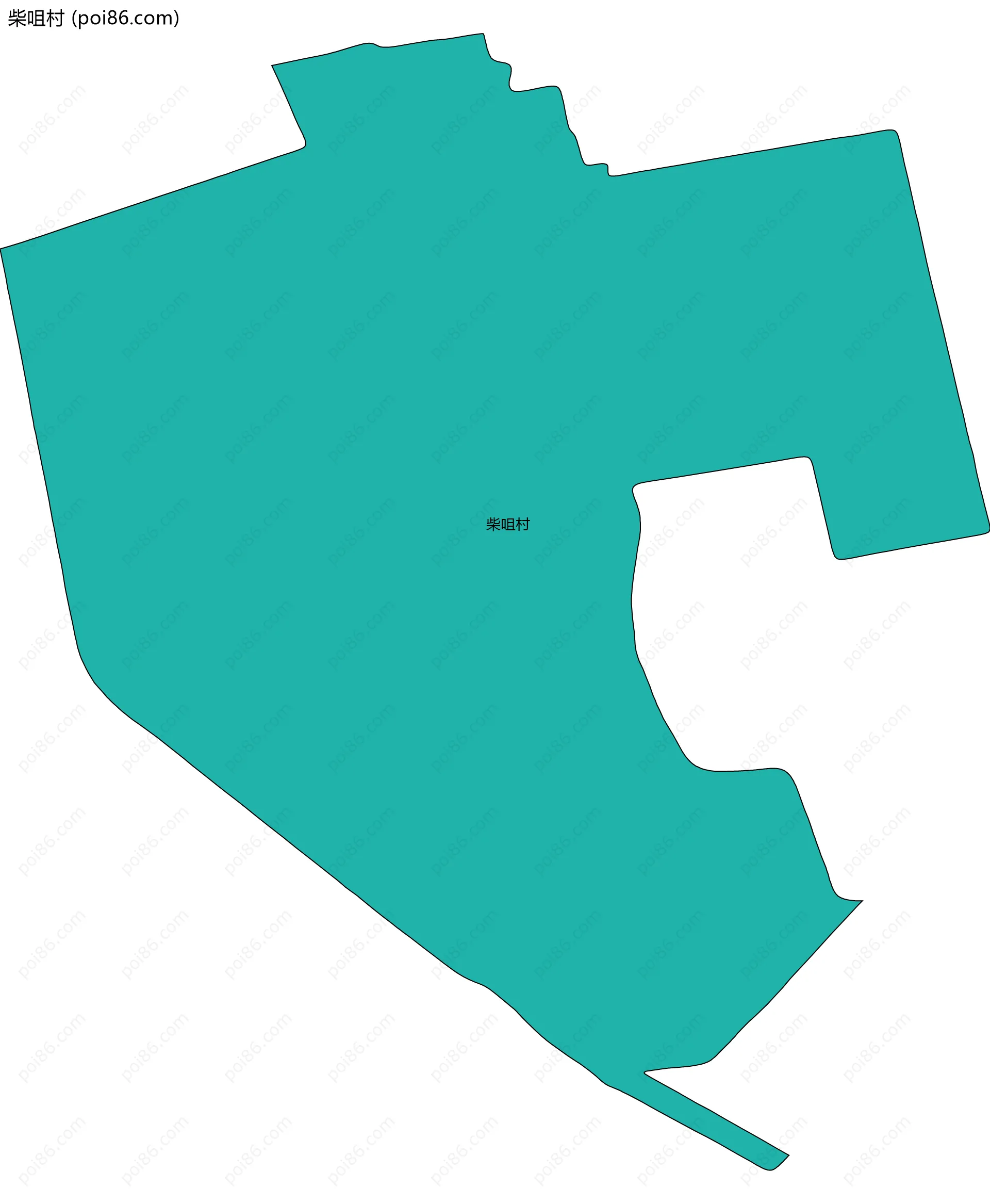 柴咀村边界地图