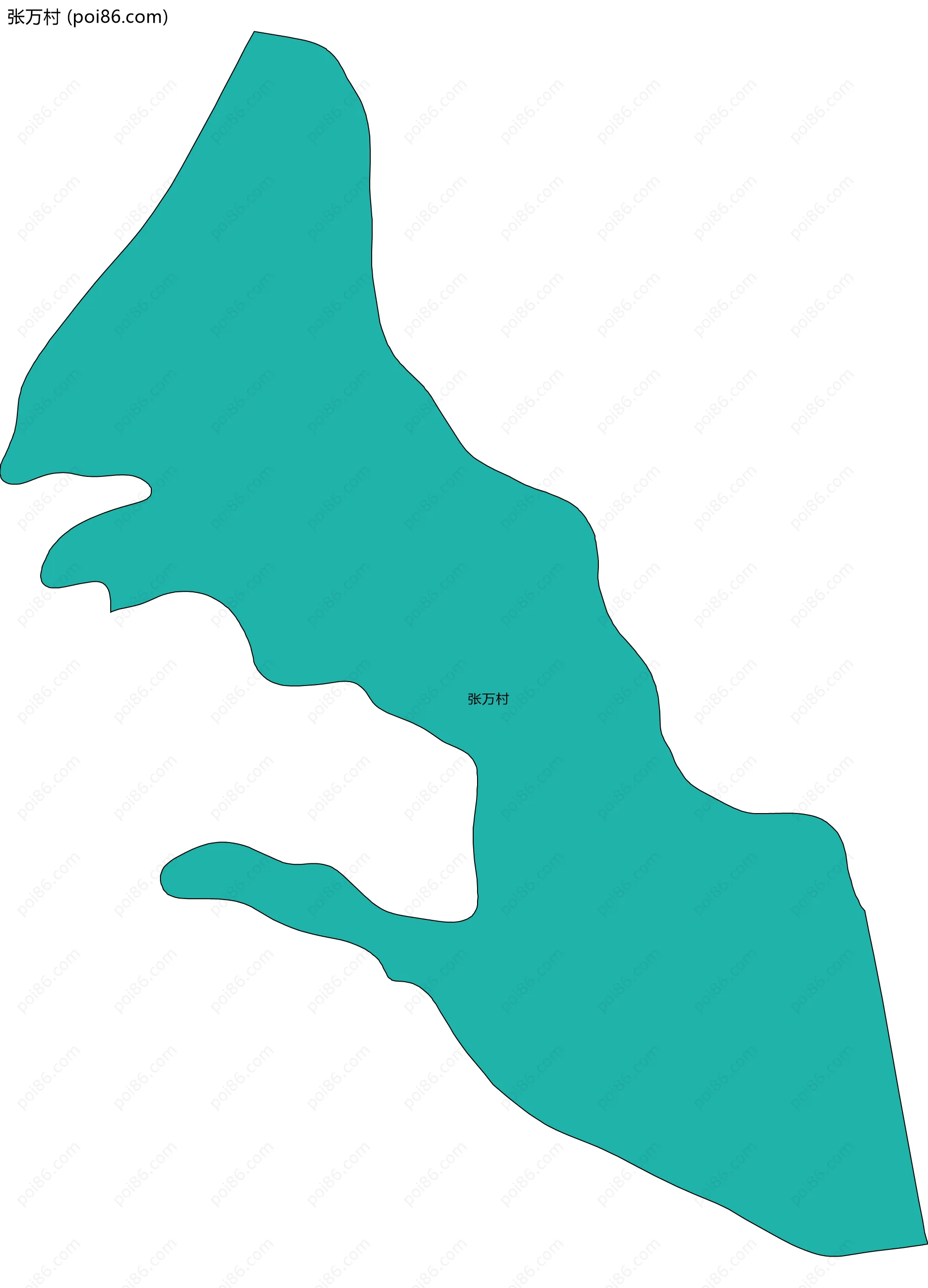 张万村边界地图