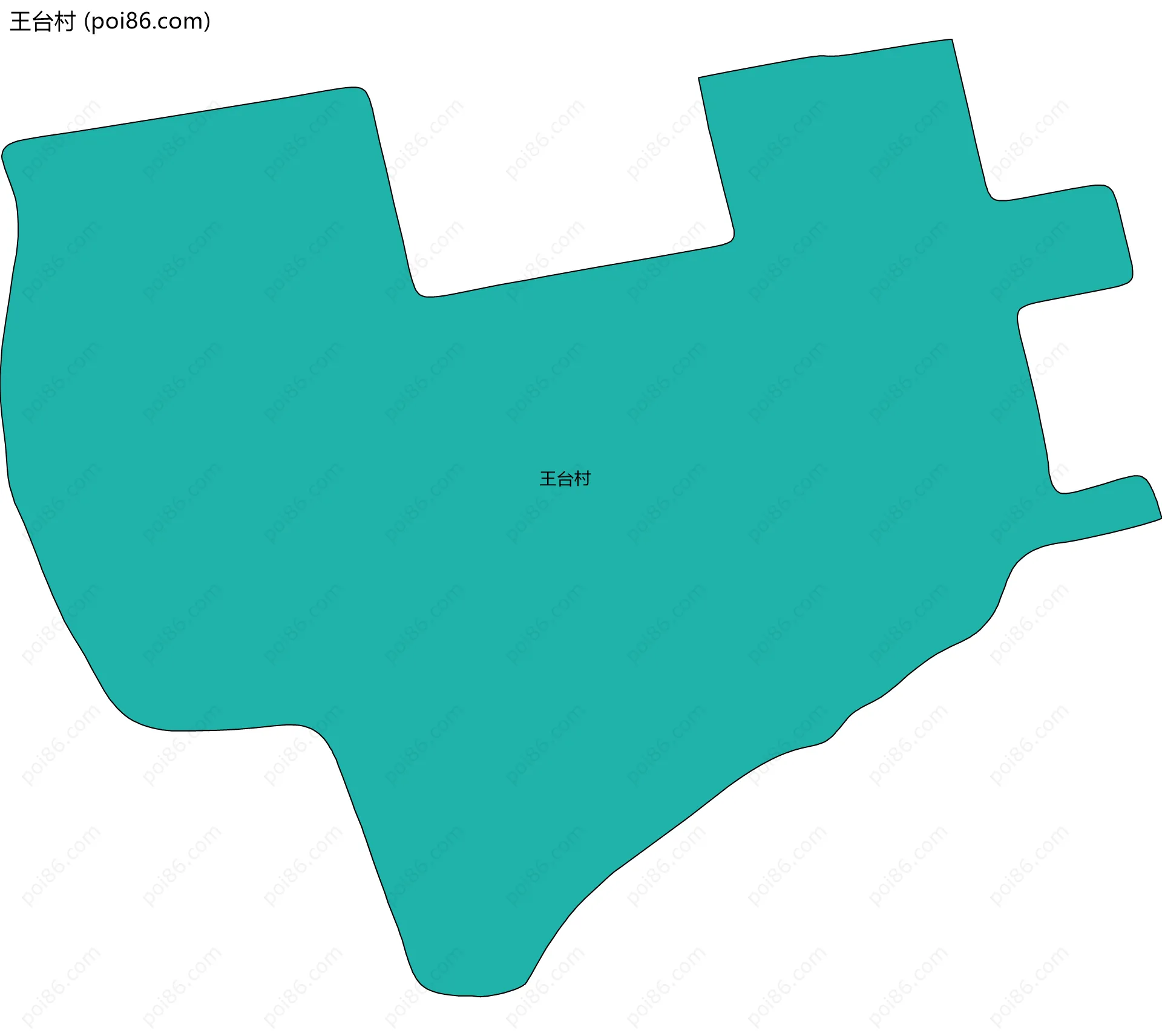 王台村边界地图