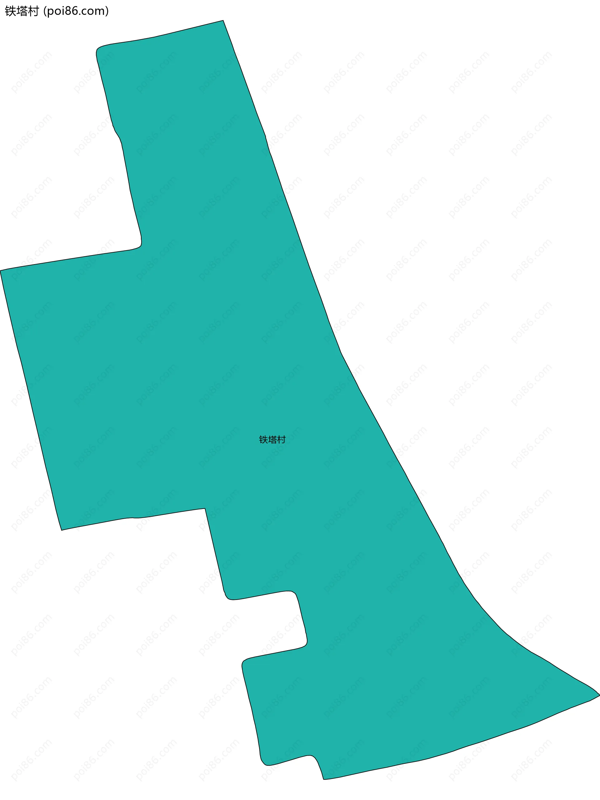 铁塔村边界地图