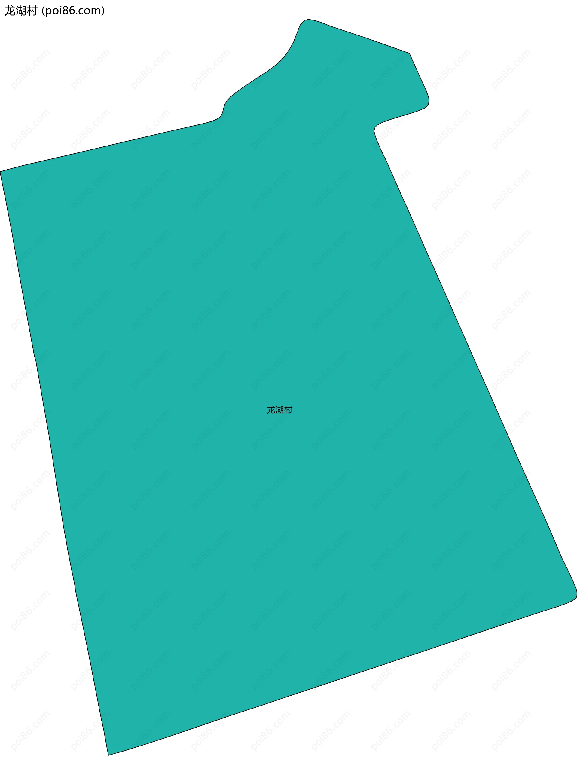 龙湖村边界地图