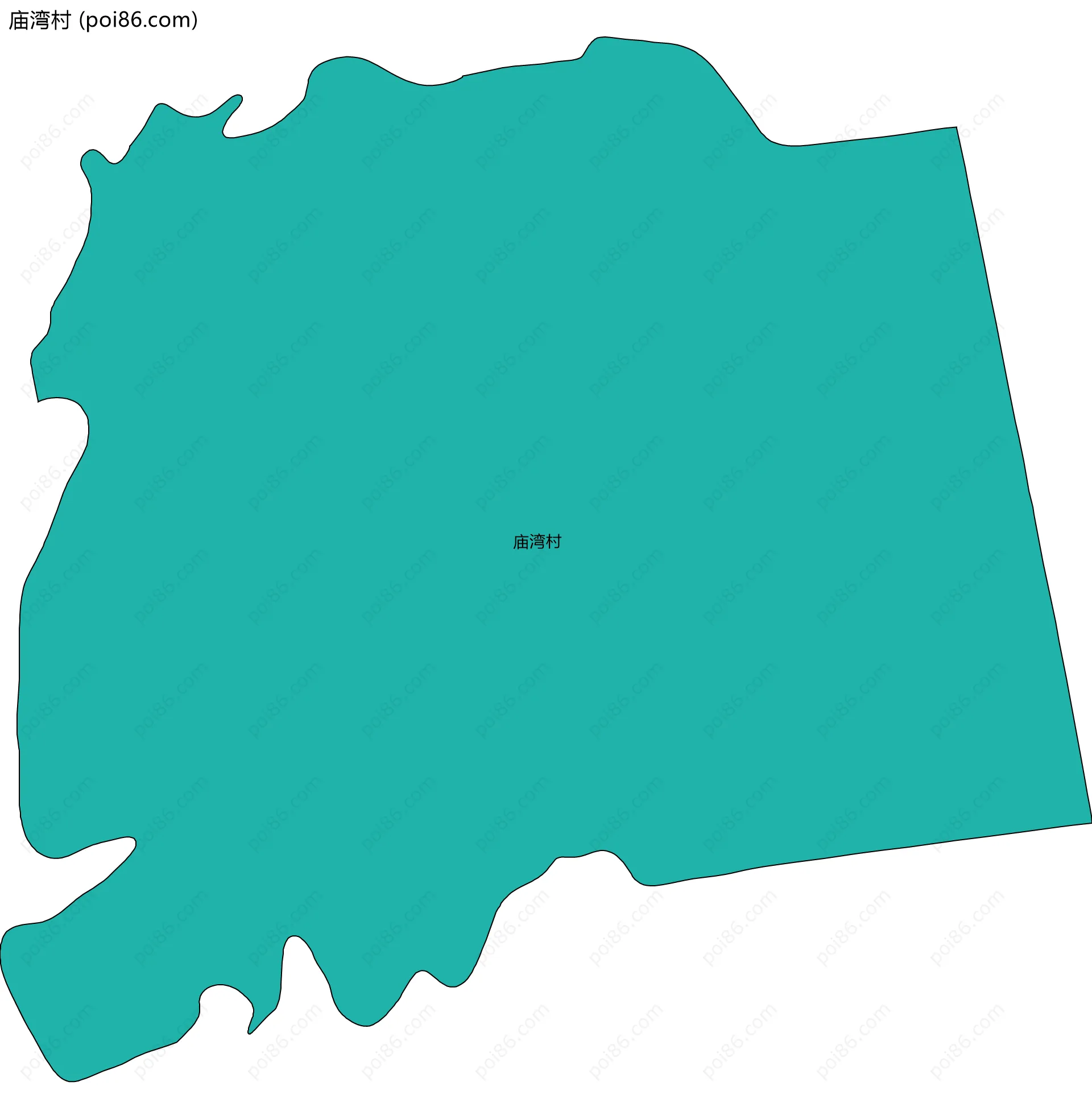 庙湾村边界地图