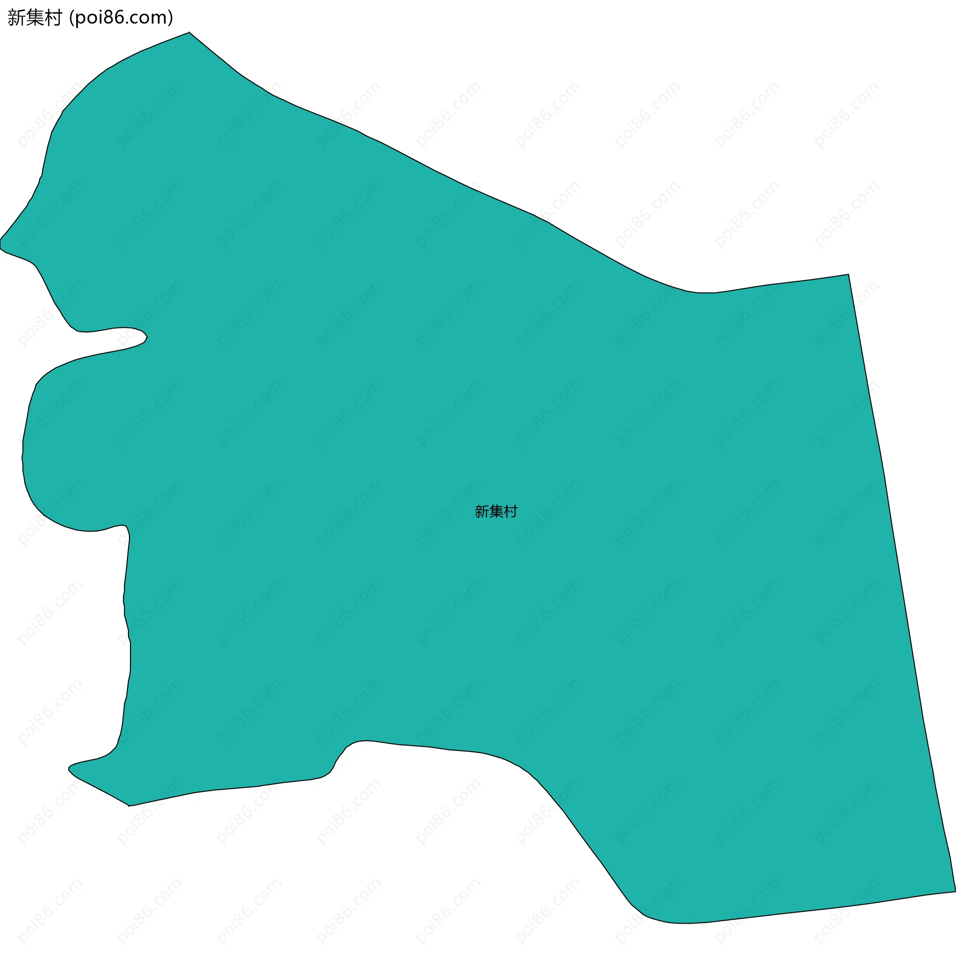 新集村边界地图