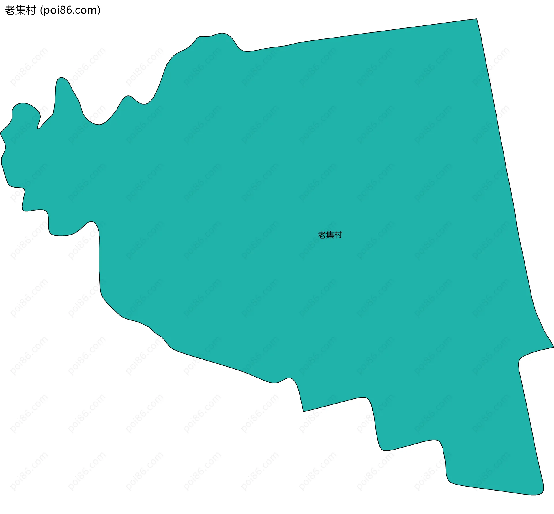 老集村边界地图