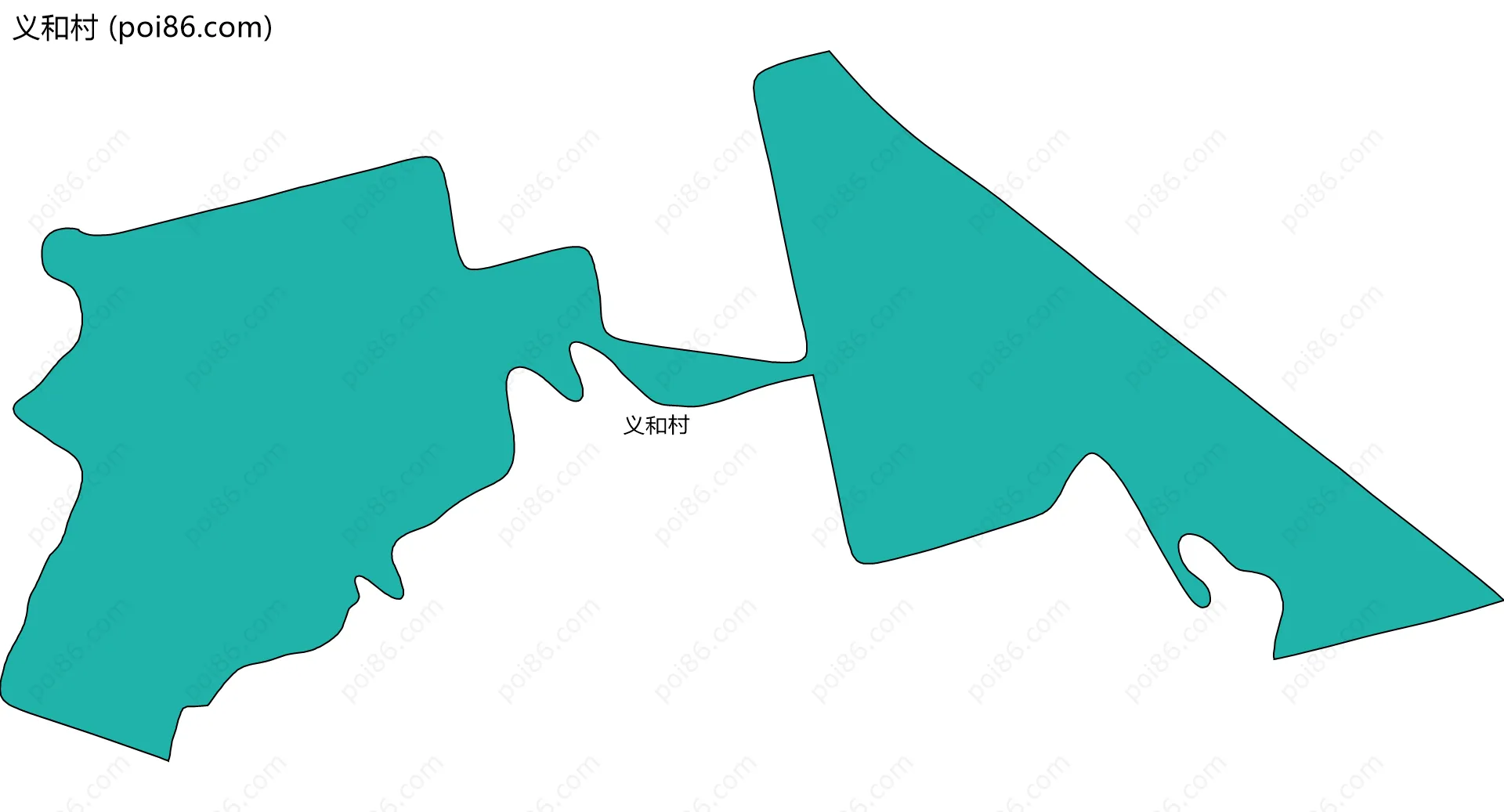 义和村边界地图